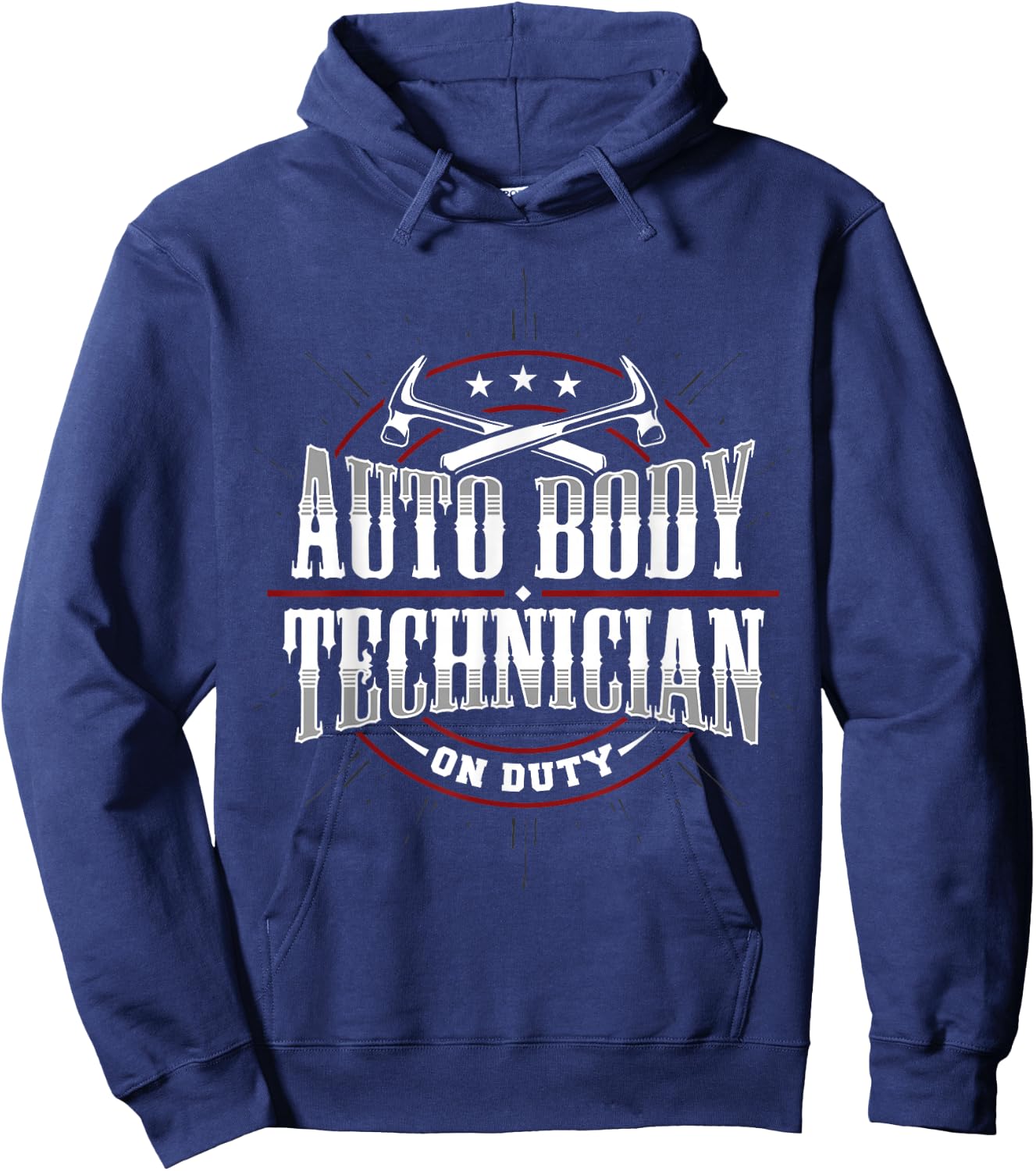 Auto Body Technician On Duty Painter Repair Funny Apparel Hoodie - Hoodie | Navy