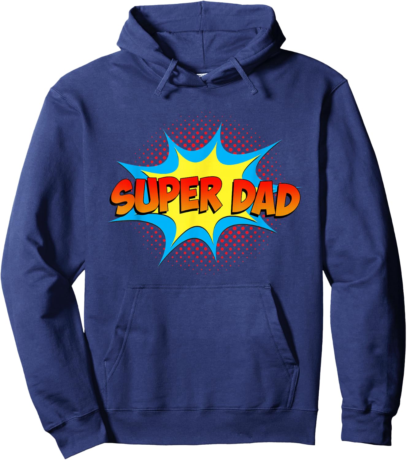 Super Dad Family Matching Superhero Comics Set Fathers Day Hoodie - Hoodie | Navy