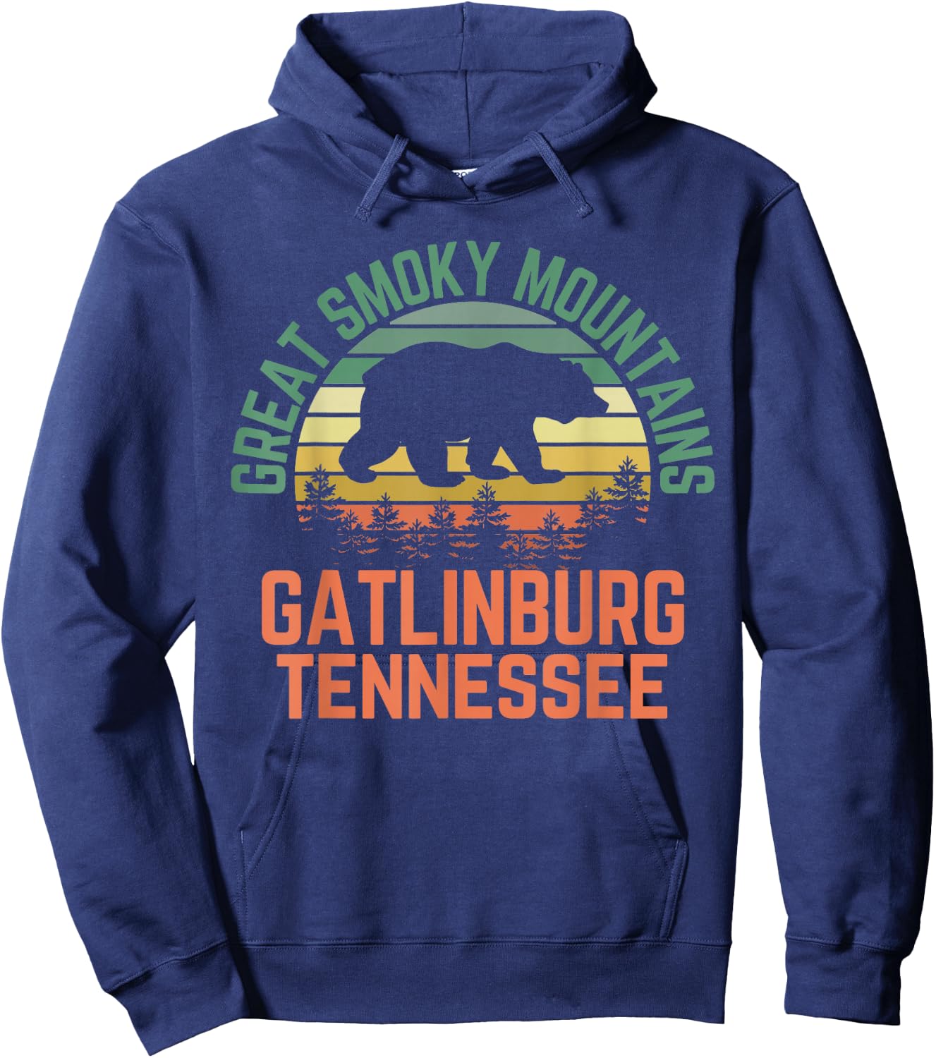Gatlinburg Great Smoky Mountains National Park Tennessee Hoodie - Hoodie | Navy