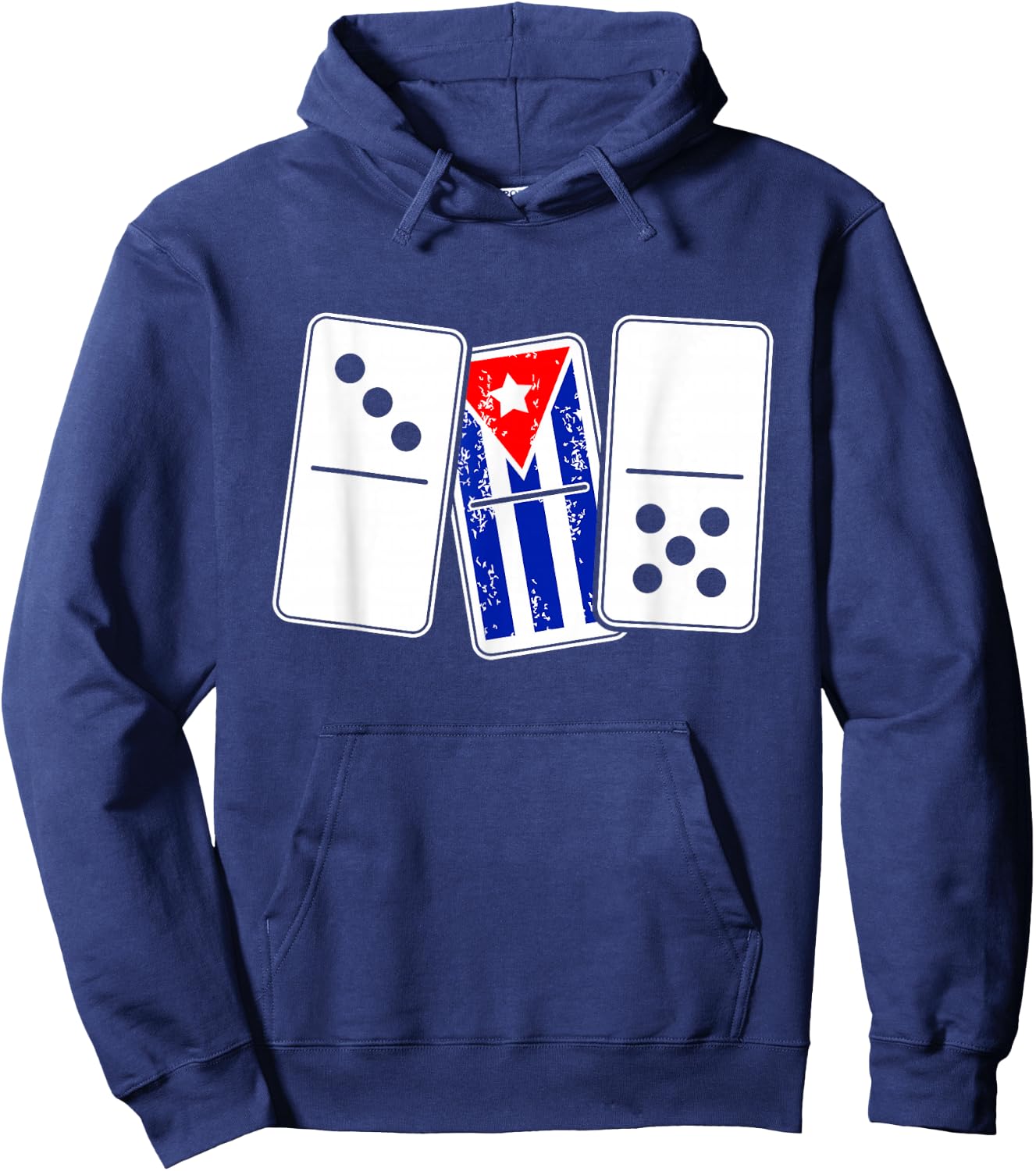 Funny Cuban Cubana Domino Player Gift 305 Hoodie - Hoodie | Navy
