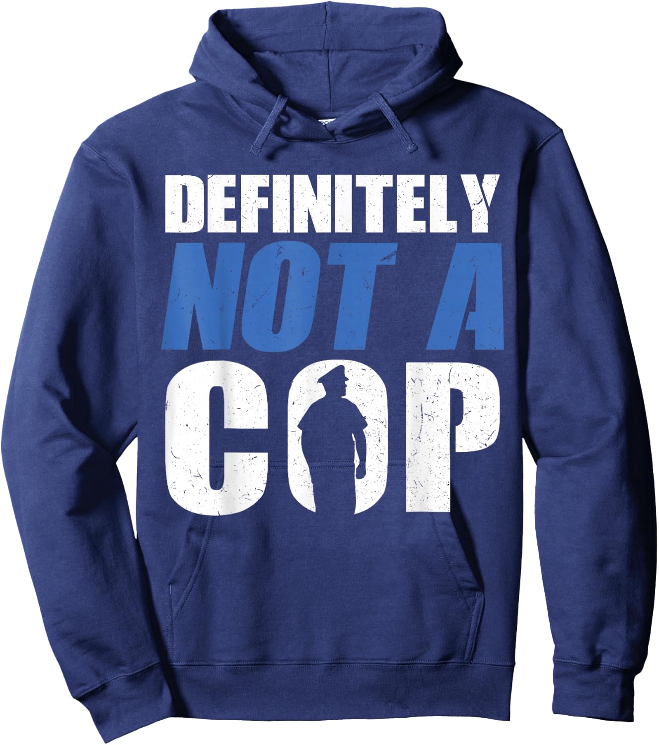 Definitely Not A Cop - Police Officer Hoodie - Hoodie | Navy