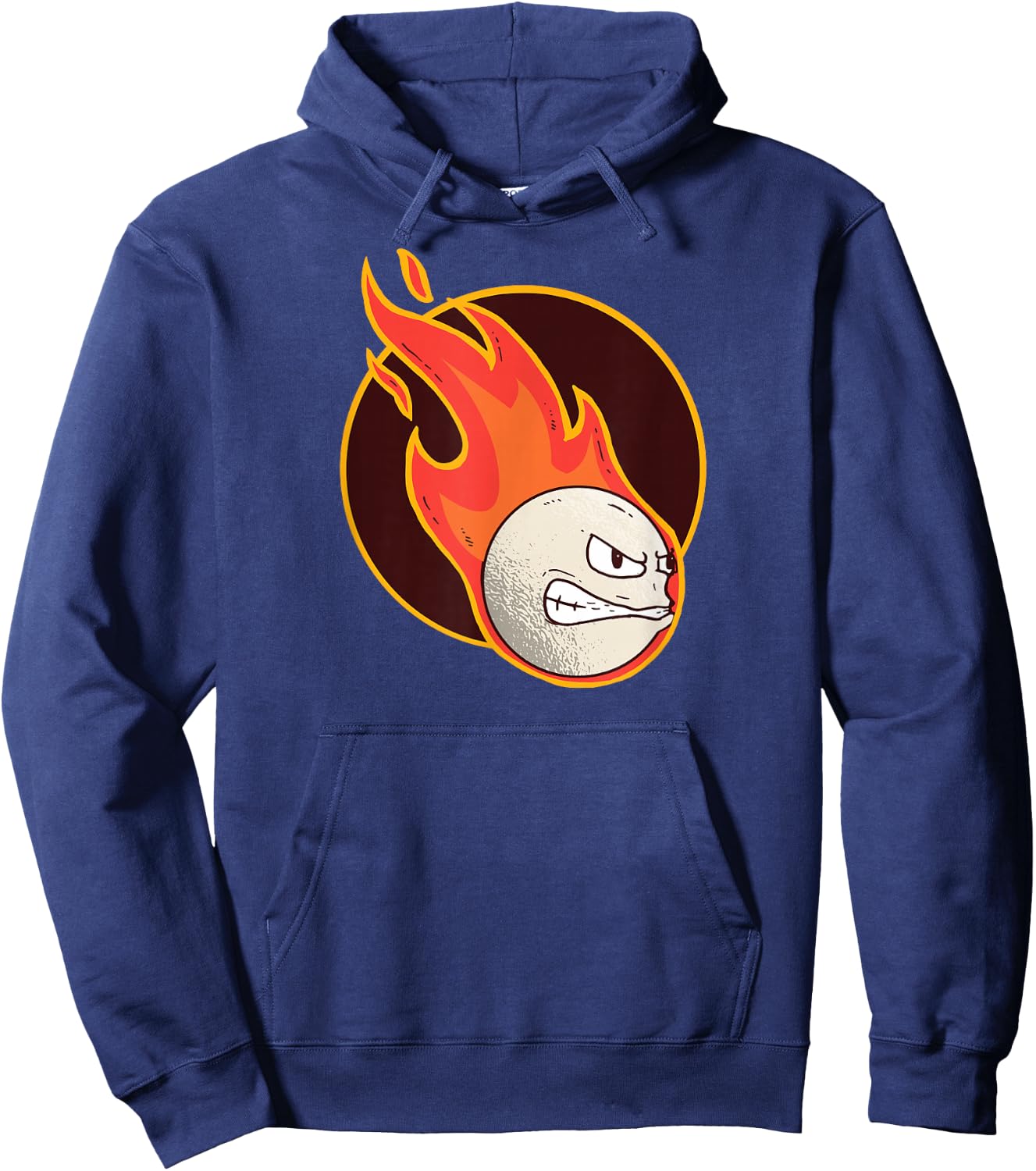 Dodgeball burning ball players beach Sports Dodgeball Hoodie - Hoodie | Navy