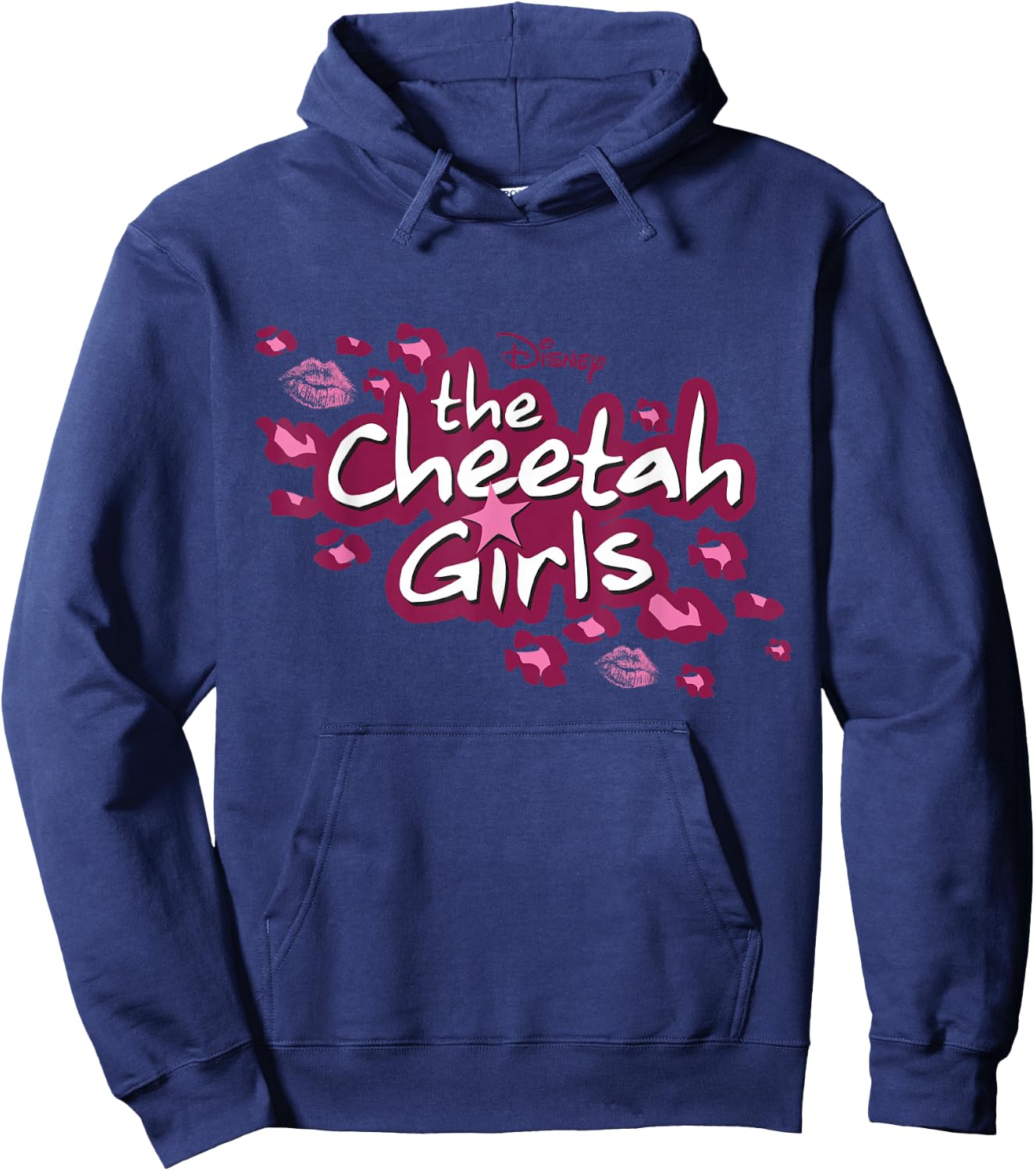 Disney Channel The Cheetah Girls Logo Pink Animal Print Small Hoodie - Hoodie | Navy
