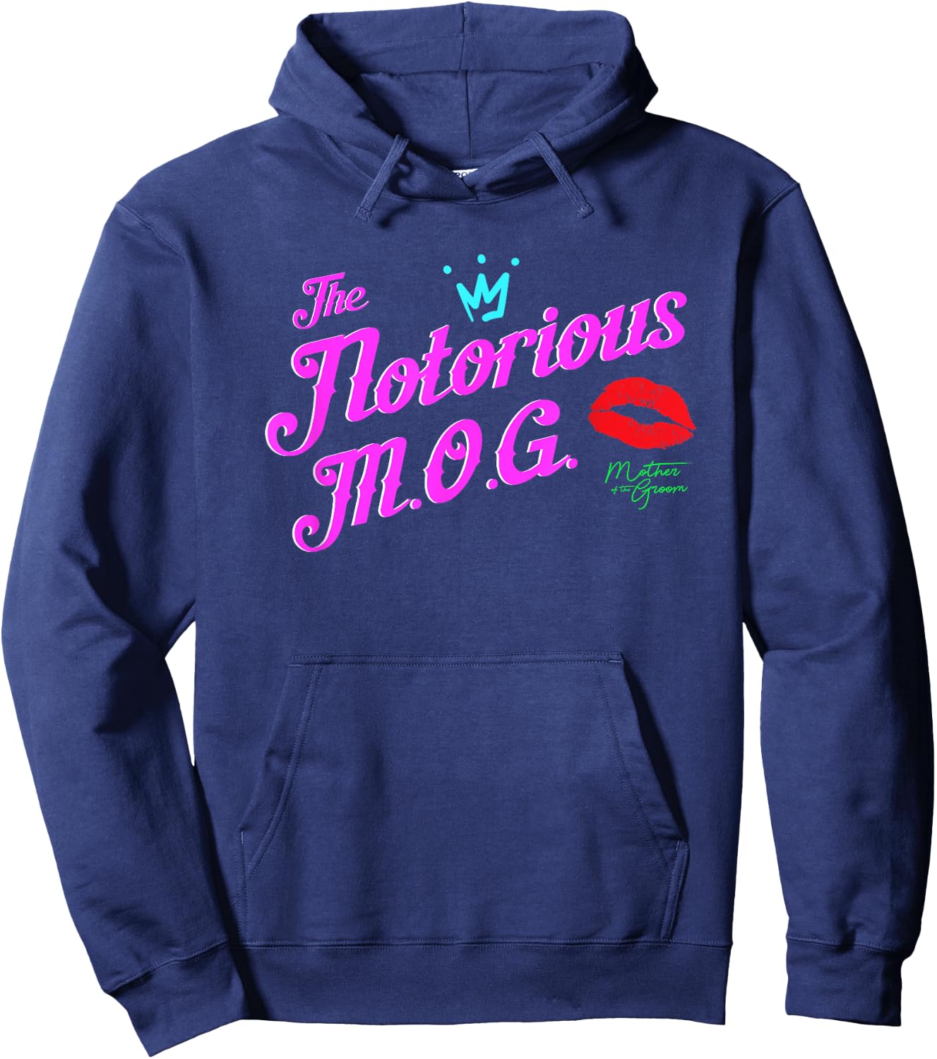 Mother of the Groom Shirts | Funny NOTORIOUS M.O.G. Hoodie - Hoodie | Navy