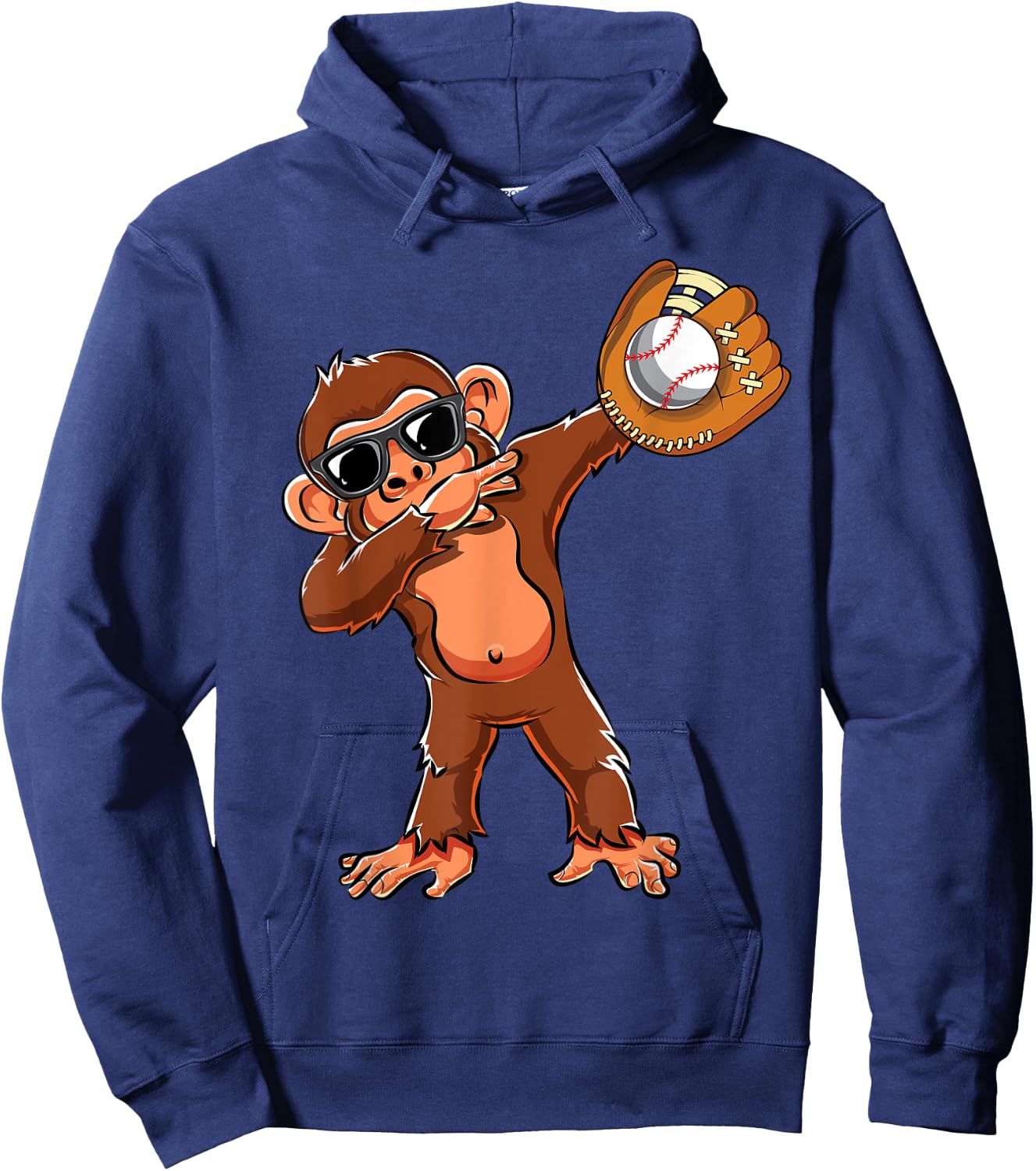 Cute Dabbing Monkey Lovers Dab Baseball Girls Boys Gifts Hoodie - Hoodie | Navy