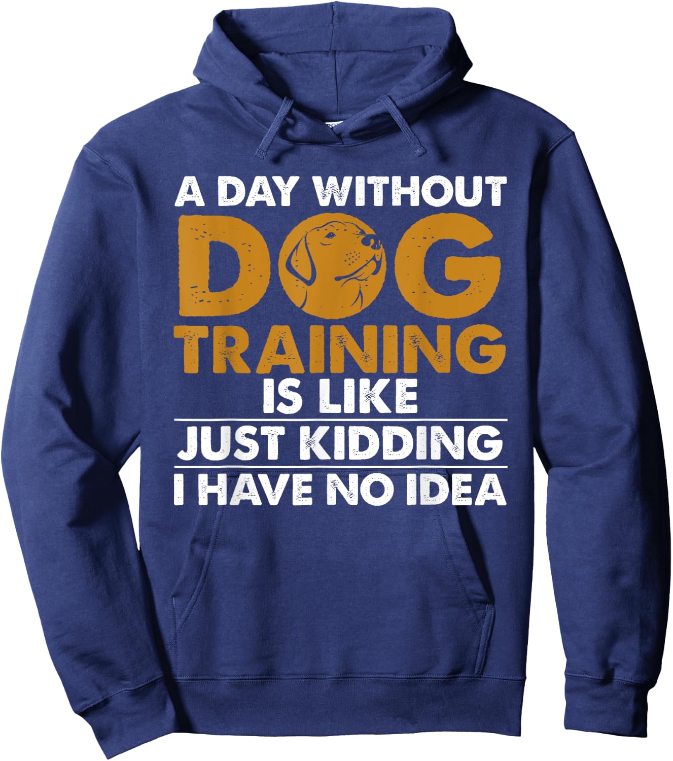 Funny Dog Trainer Design Women Dog Walking Agility Hoodie - Hoodie | Navy