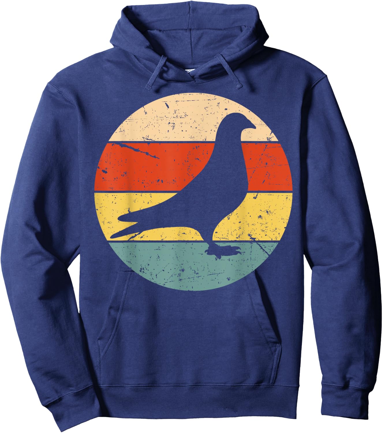 Cool Pigeon Women Pigeon Racing Homing Vintage 80s Hoodie - Hoodie | Navy