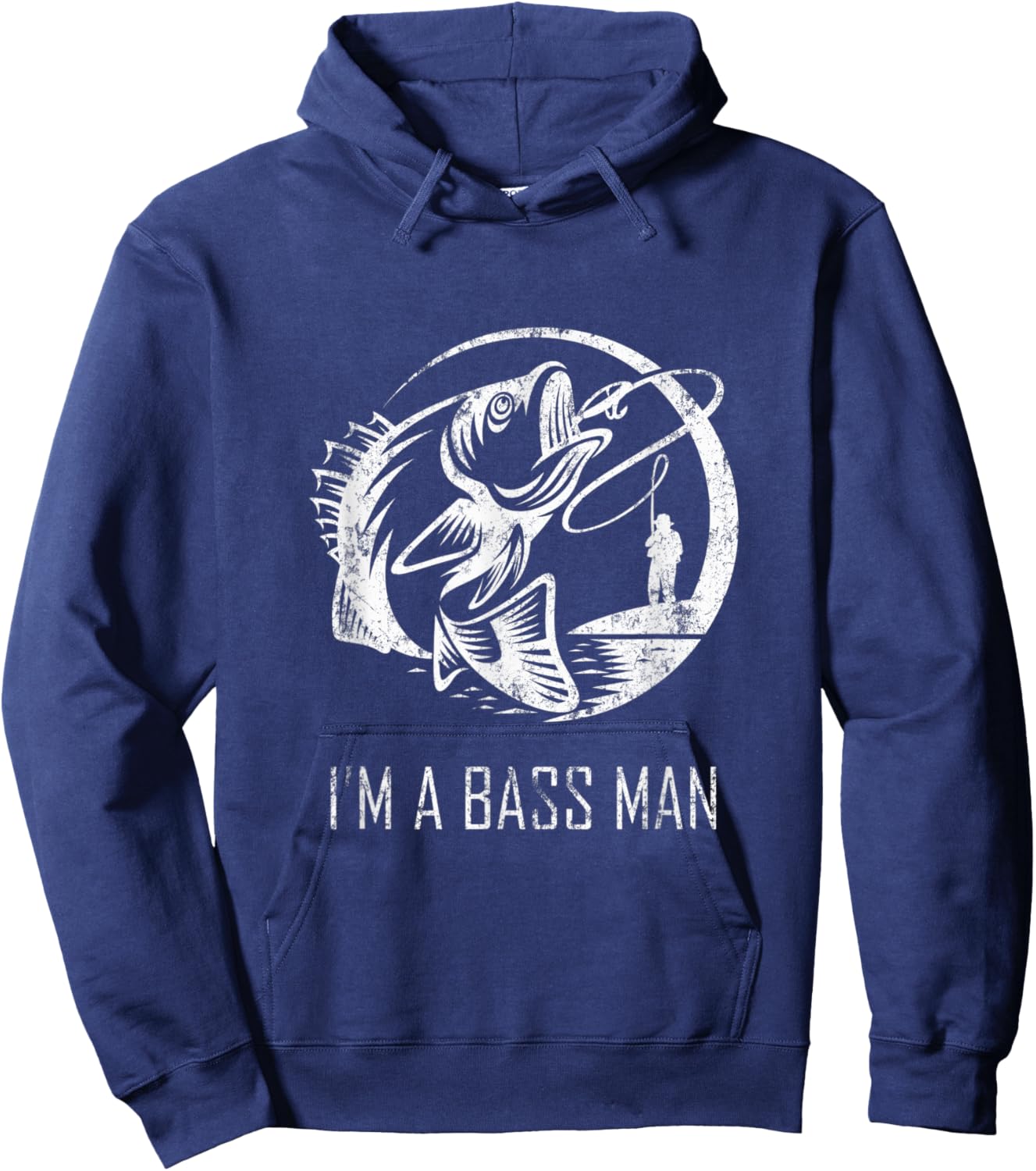 I'm a Bass Man Hoodie - Hoodie | Navy