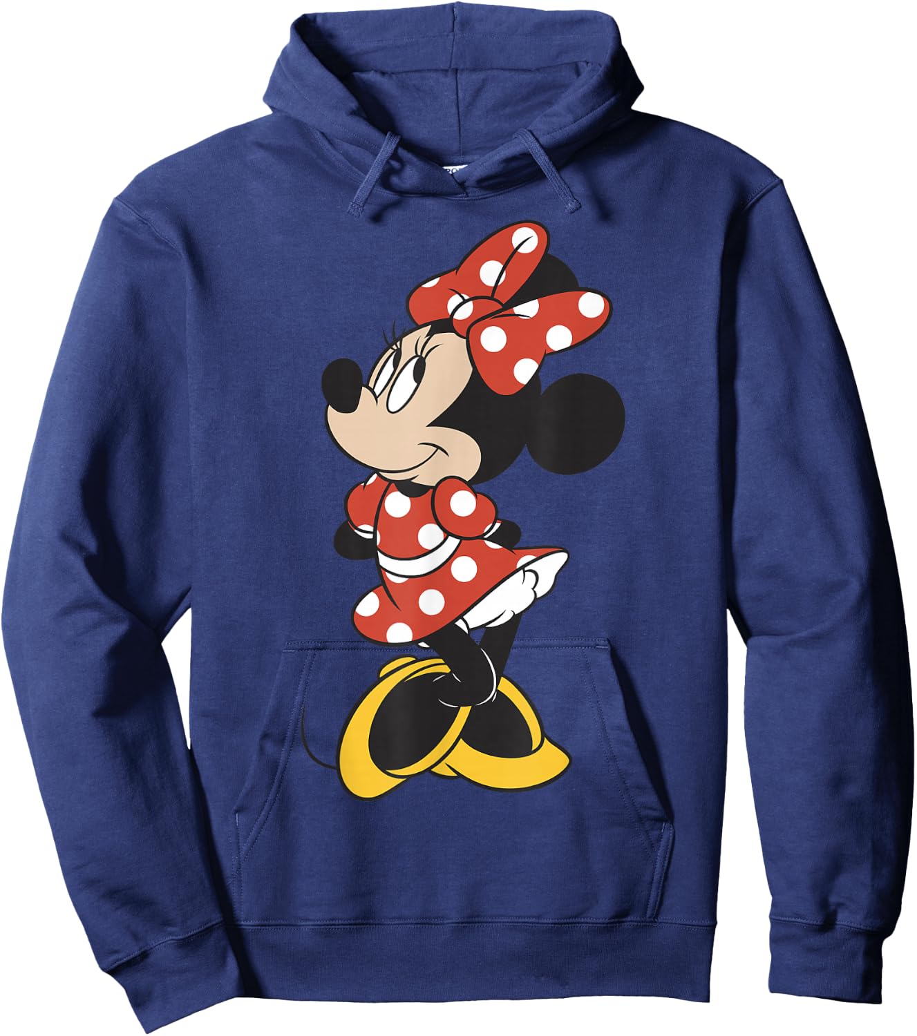 Disney Mickey And Friends Minnie Mouse Traditional Portrait Short Sleeve Hoodie - Hoodie | Navy
