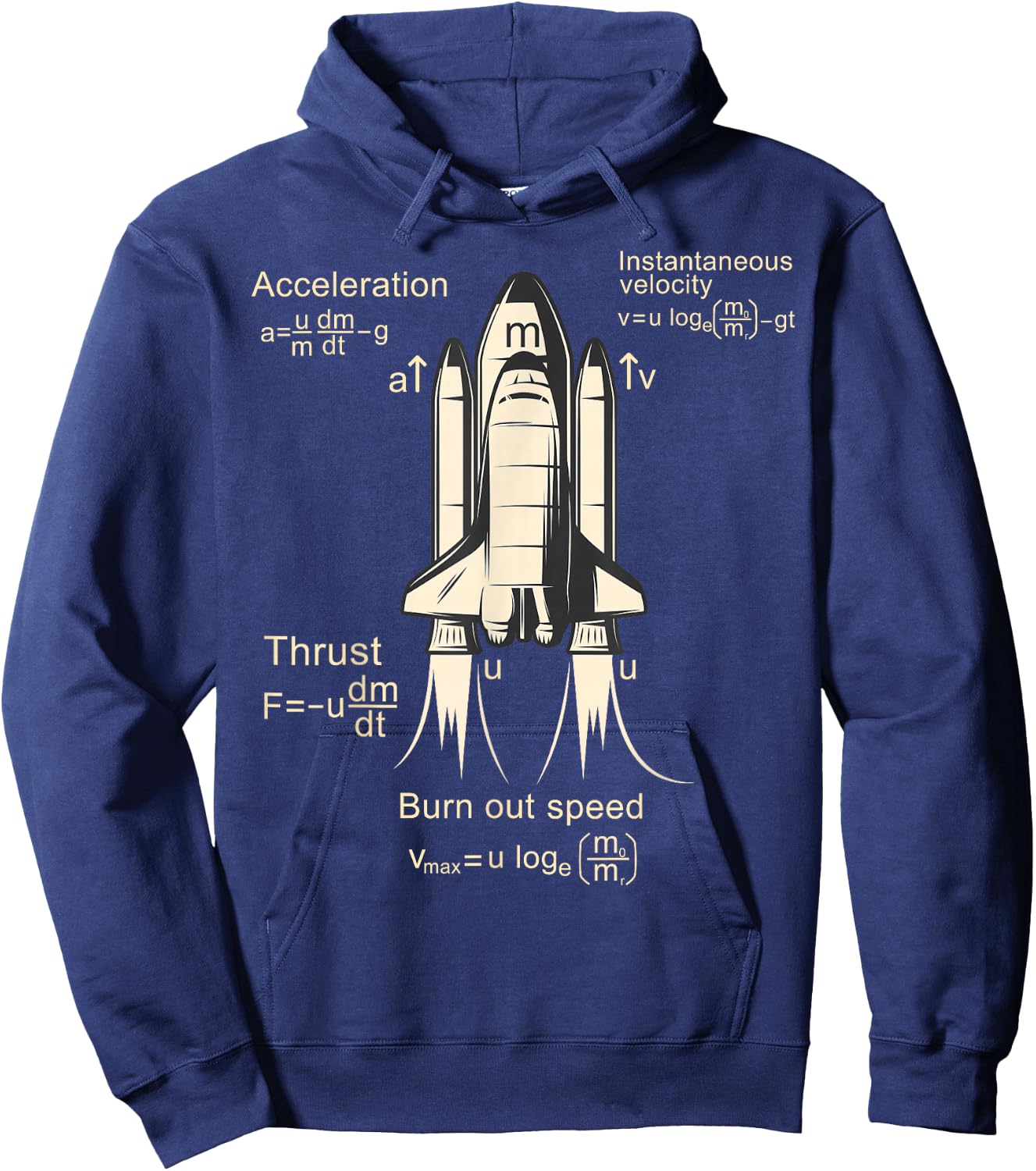 Rocket propulsion - Rocket science, Aerospace Engineering Hoodie - Hoodie | Navy