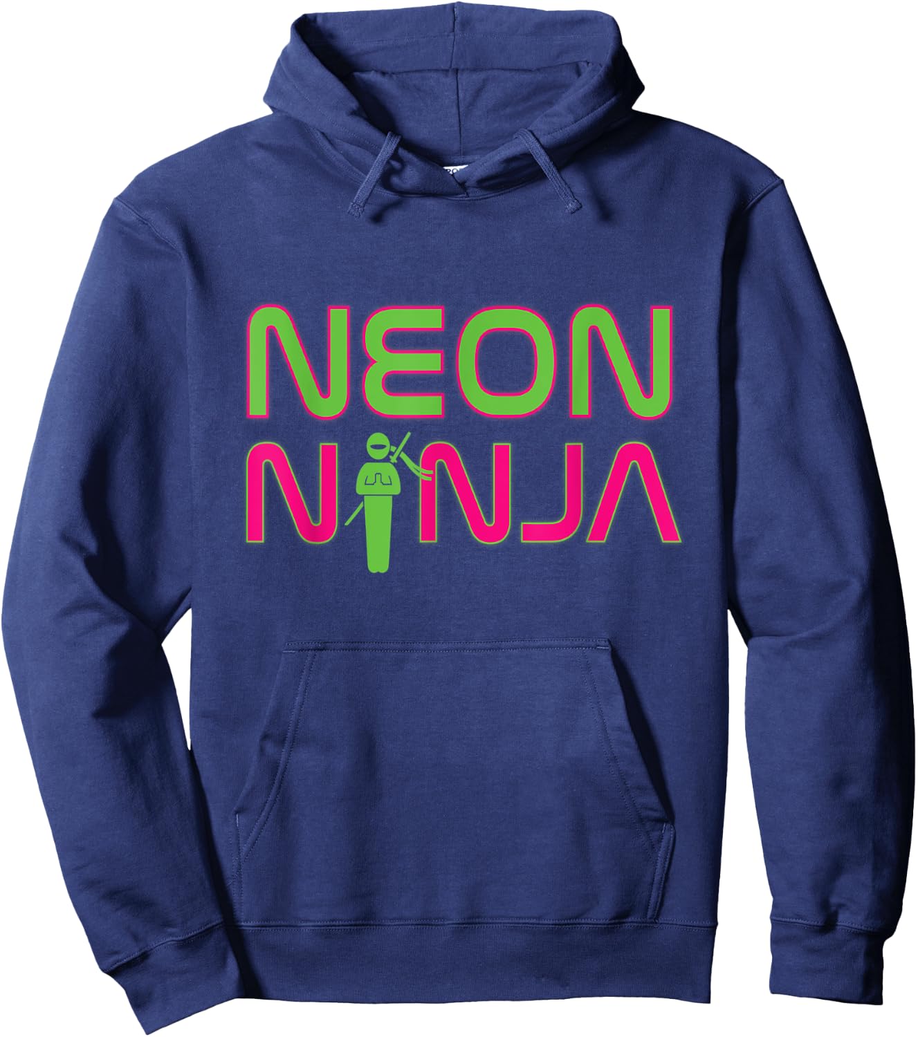 Neon Ninja I Electronic Raver Music DJ Festival Rave Hoodie - Hoodie | Navy