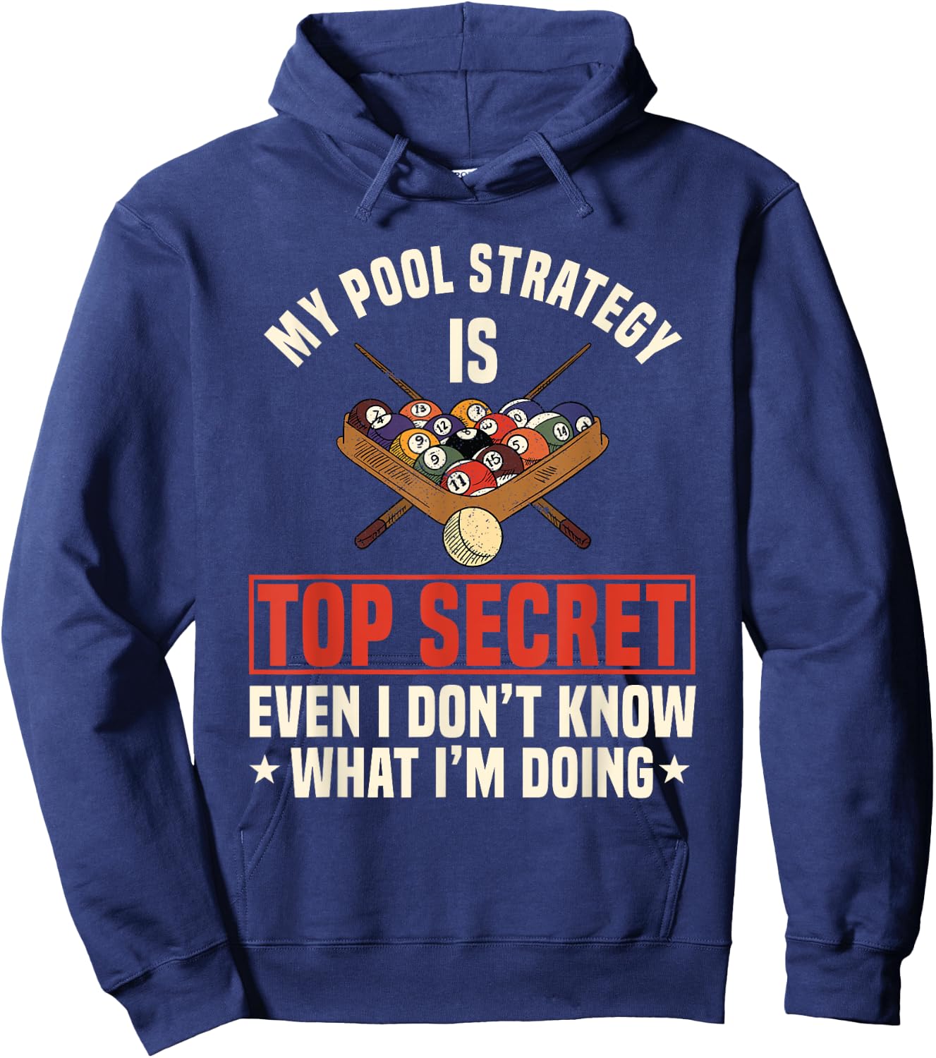Billiards Pool Snooker Billiard Ball Table Nine-ball Hoodie - Hoodie | Navy