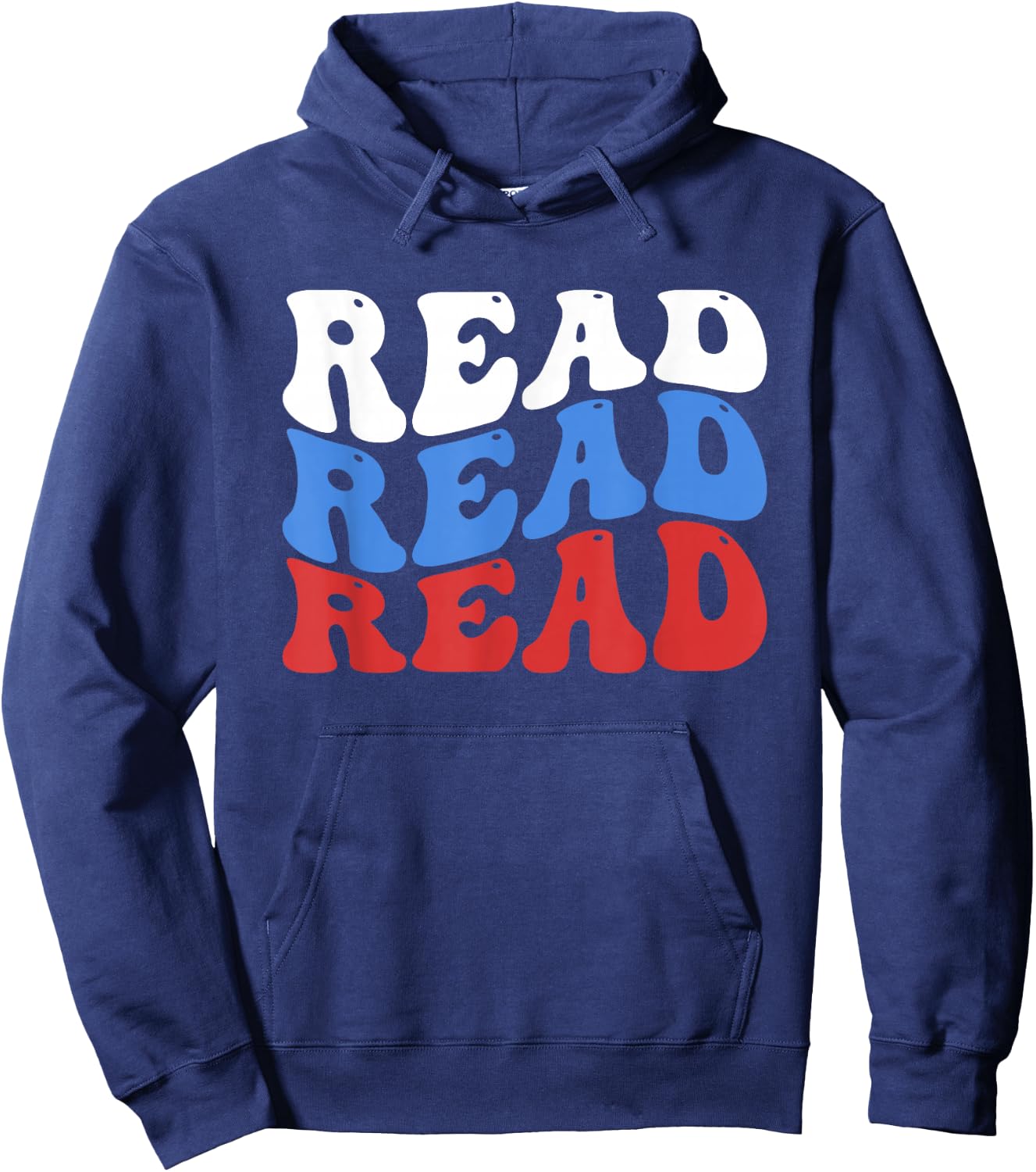 Read Read Reading Across That America Reading Lover Teacher Hoodie - Hoodie | Navy