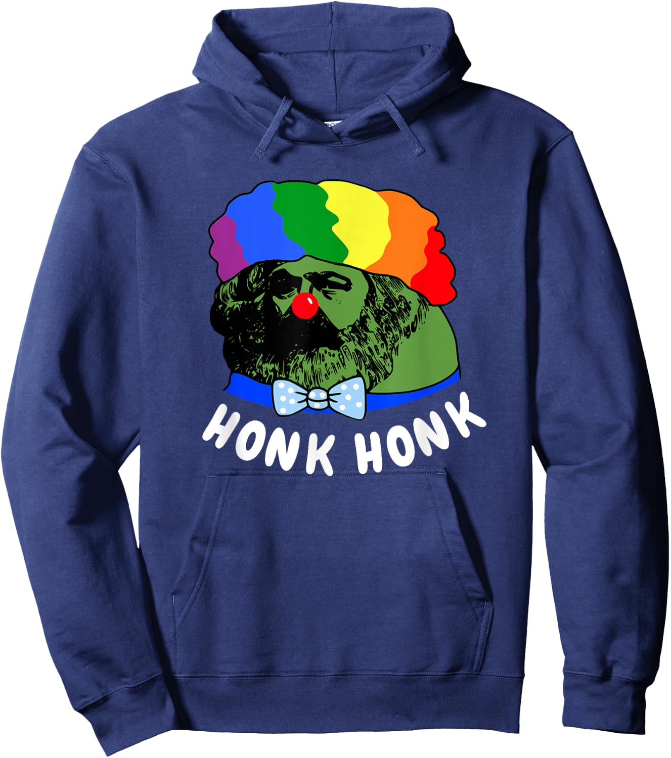 Honk Honk Karl Marx Crazy Clown World Hoodie - Hoodie | Navy