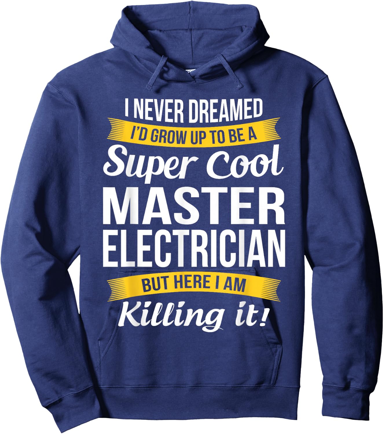 Master Electrician Funny Gift Hoodie - Hoodie | Navy