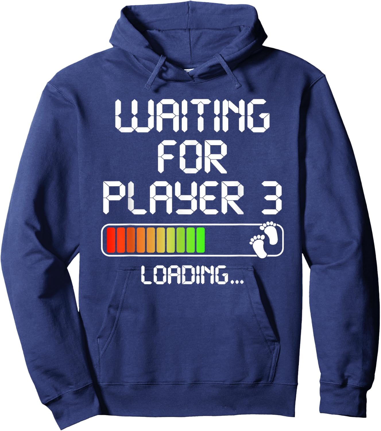 Expectant Dad To Be Gamer Pregnancy Announcement Player 3 Hoodie - Hoodie | Navy