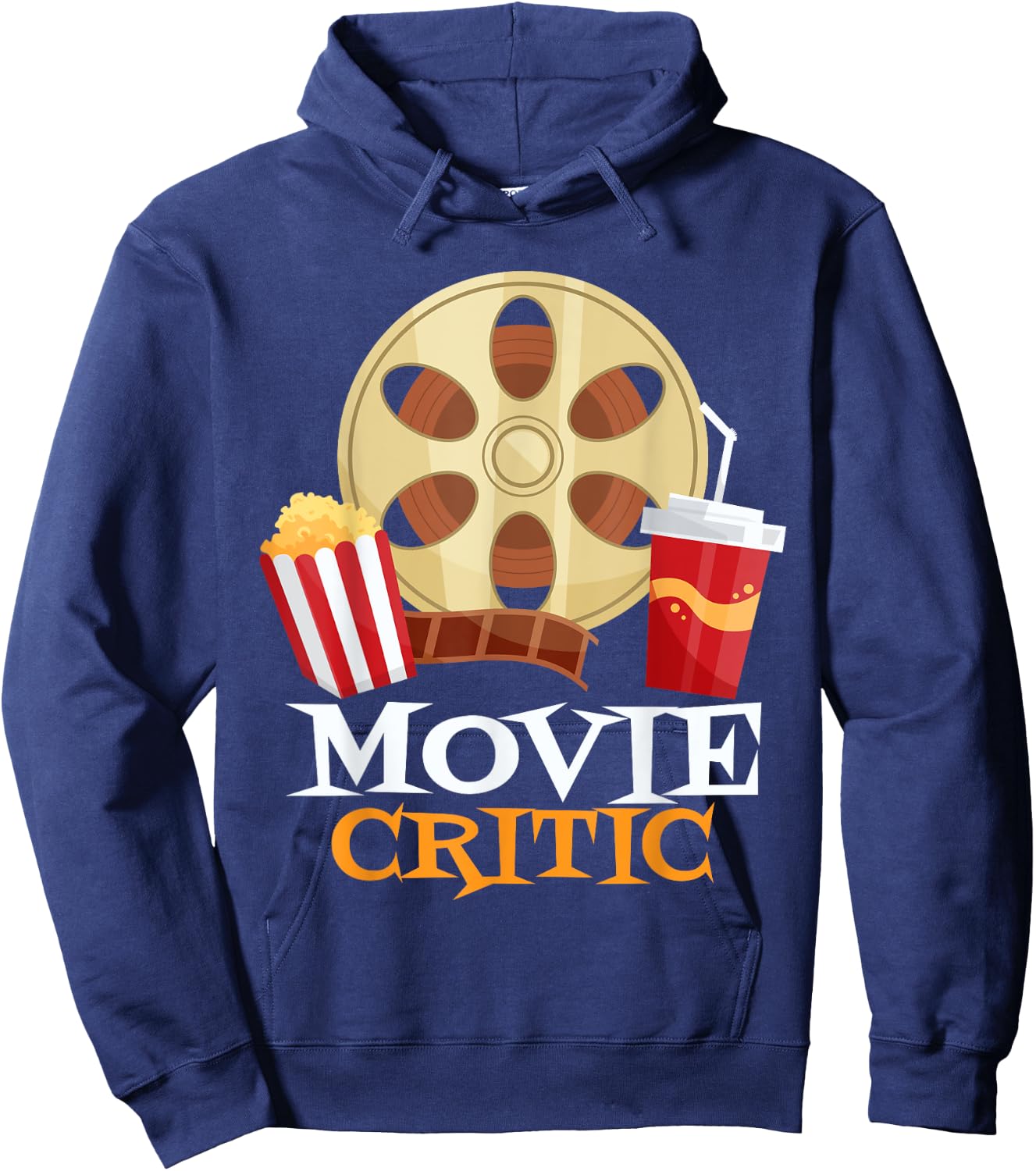 Film Critic as Movieholic and Movie Lover or Movie Critic Hoodie - Hoodie | Navy
