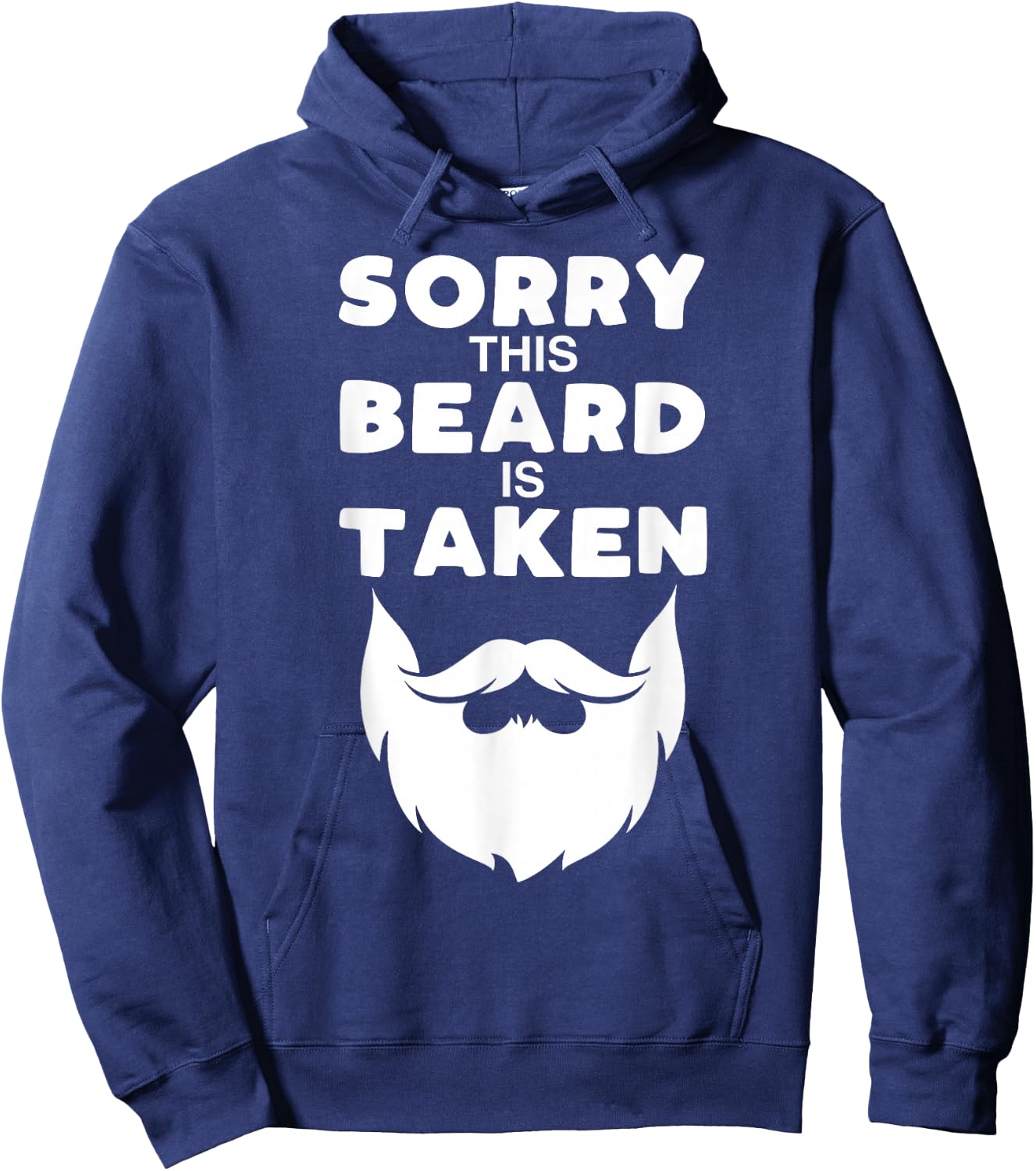 Sorry This Beard is Taken Funny Valentines Day Gift Hoodie - Hoodie | Navy
