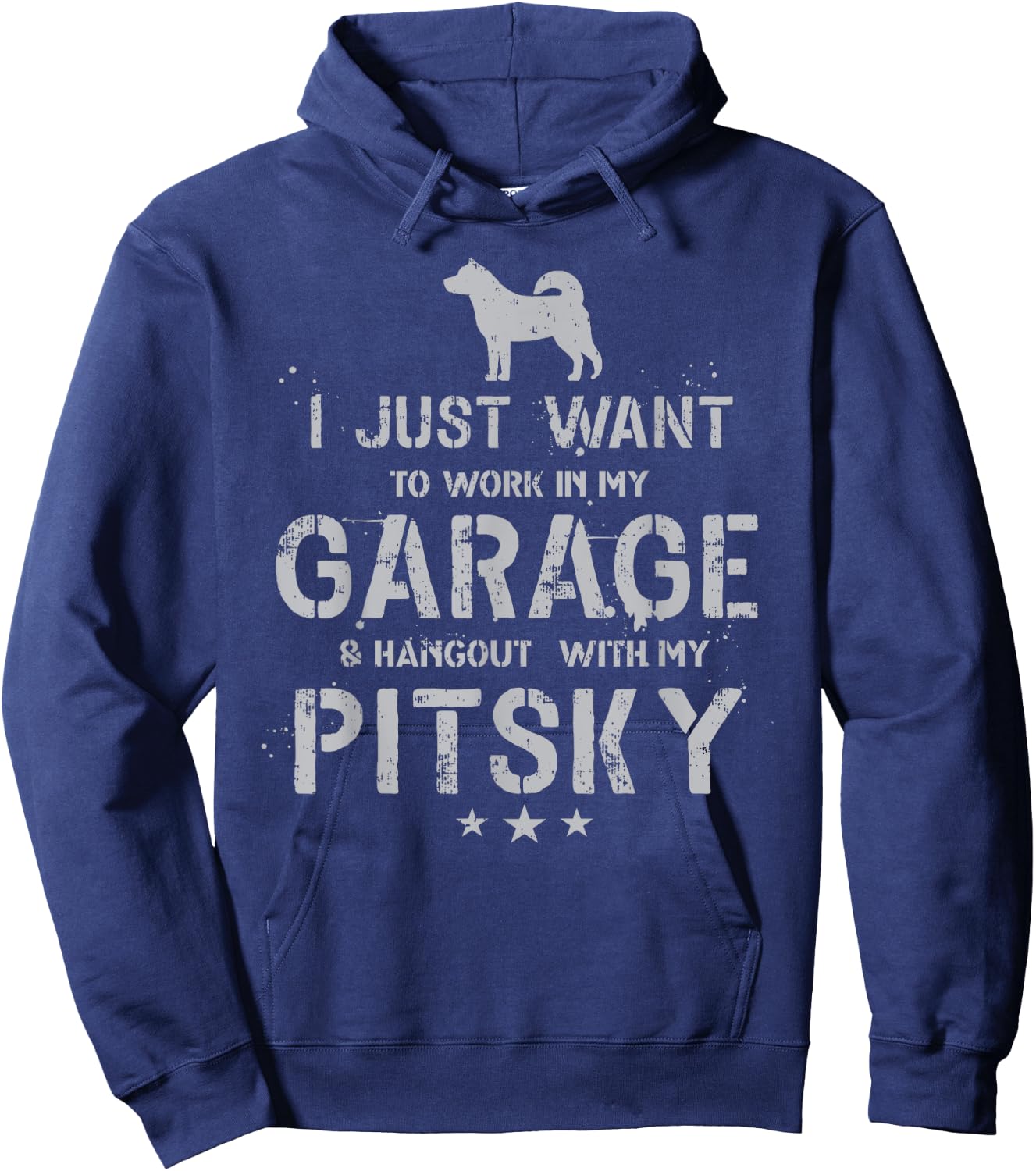 Funny Pitsky Dad Garage Men Hang Hoodie - Hoodie | Navy