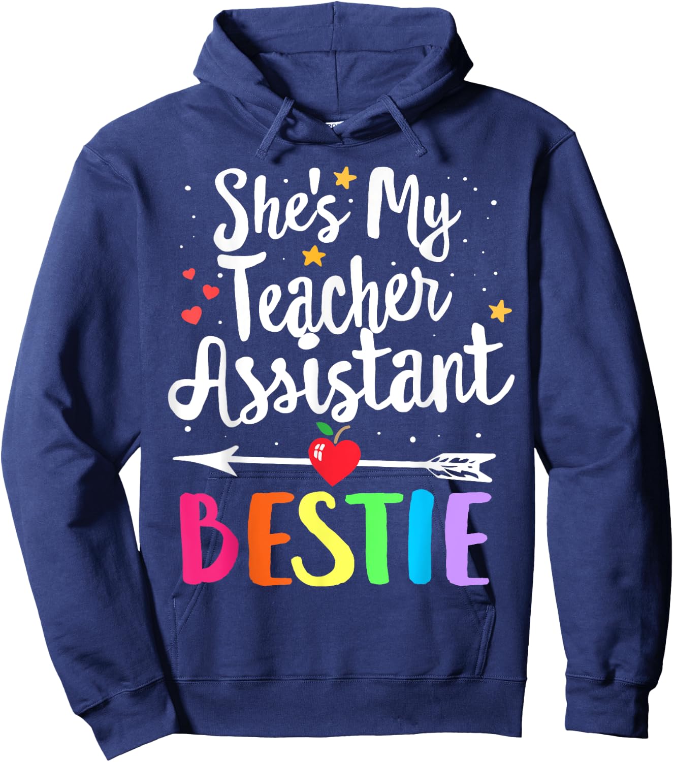 Matching Teacher Assistant Best Friend She's My Bestie Women Kids Hoodie - Hoodie | Navy