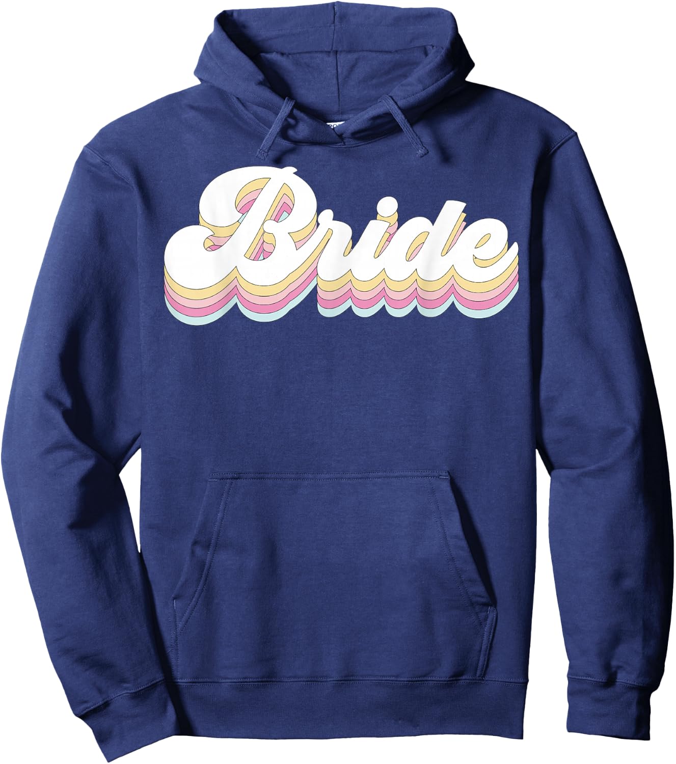 Vintage Retro Bride Bridal Bachelorette Party Matching Gift Hoodie - Hoodie | Navy