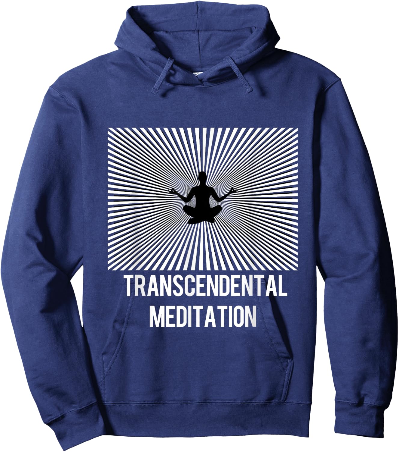 Transcendental Meditation - TM Yoga Mantra Energy Rays Hoodie - Hoodie | Navy