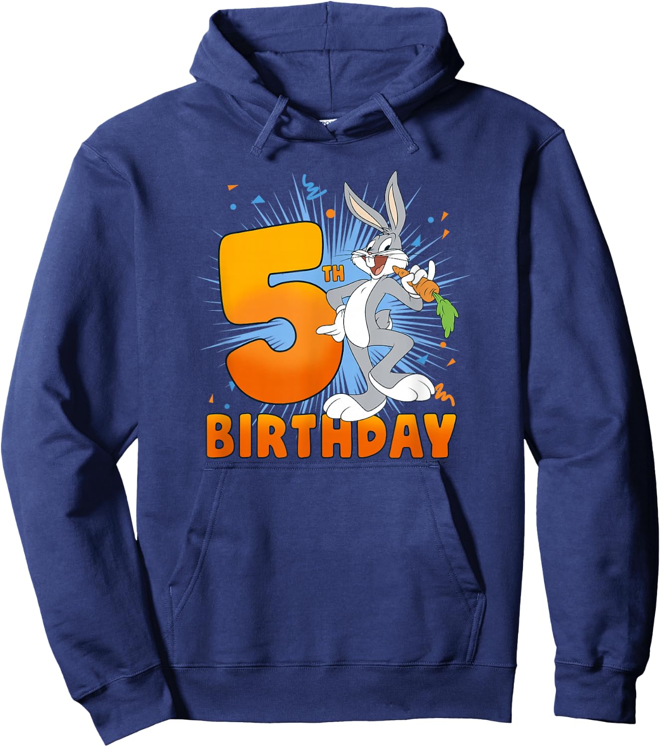 Looney Tunes Bugs Bunny 5th Birthday Hoodie - Hoodie | Navy
