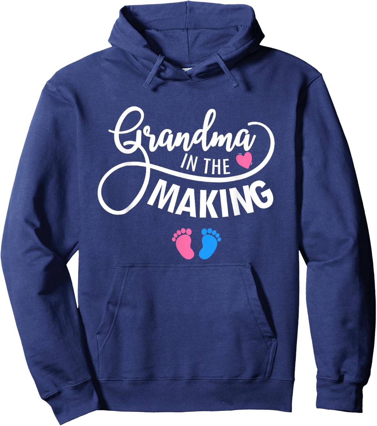 Grandma In The Making Pregnancy Announcement Grandma To Be Hoodie - Hoodie | Navy