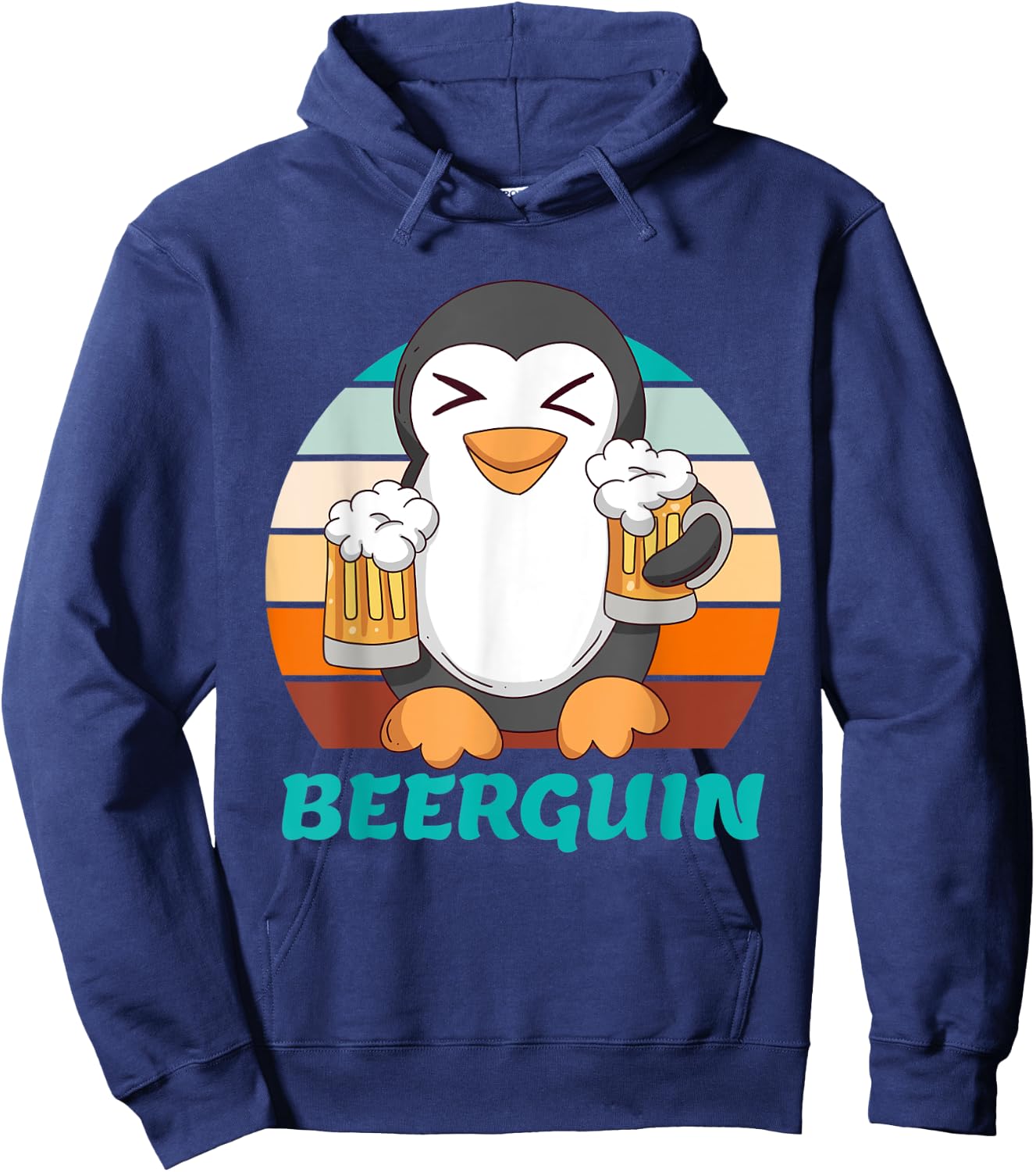 Beer penguin beer men Beer Father s Day Party Festival Hoodie - Hoodie | Navy
