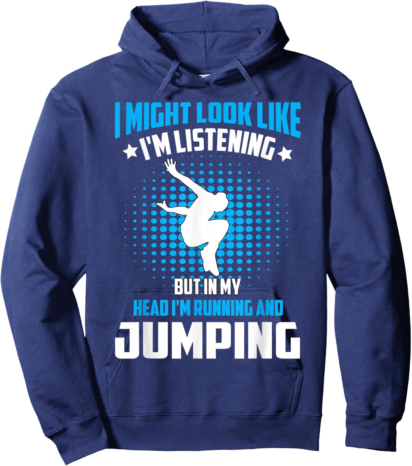 Parkour Free Running Training Traceurs Look Like Listening Hoodie - Hoodie | Navy