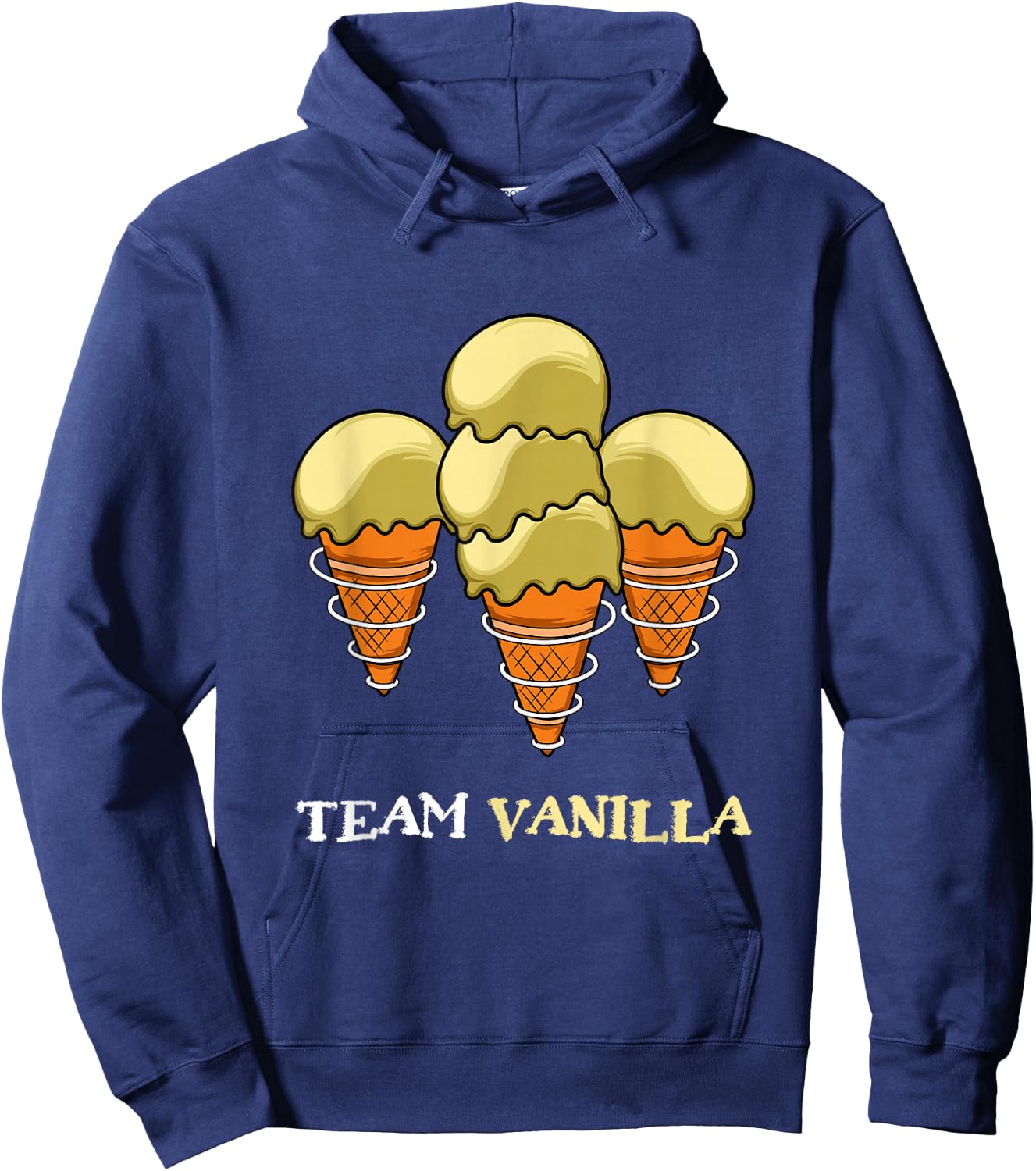 Team Vanilla Ice Cream Lovers. Hoodie - Hoodie | Navy