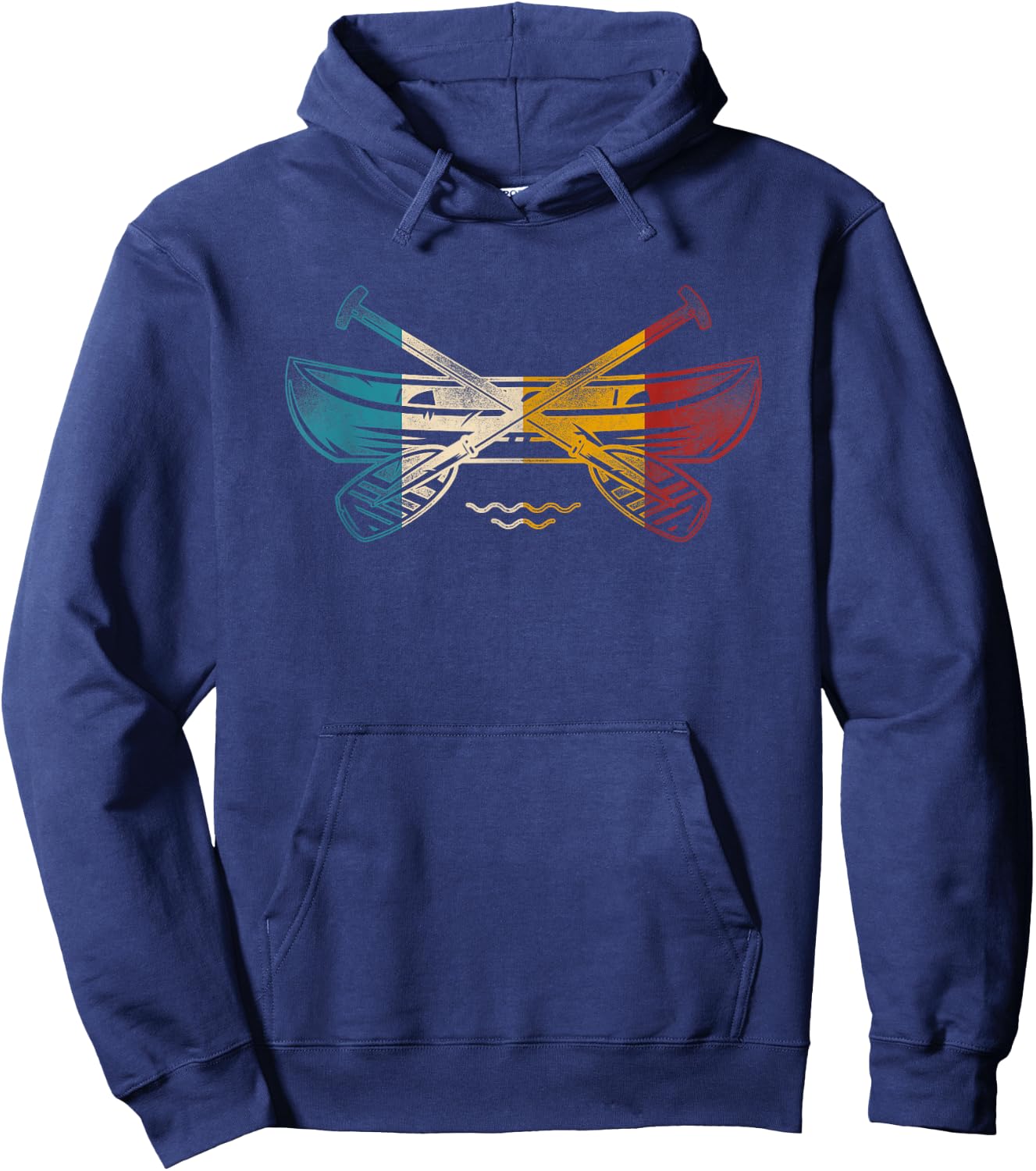 Canoe Canoeing Retro Vintage Hoodie - Hoodie | Navy