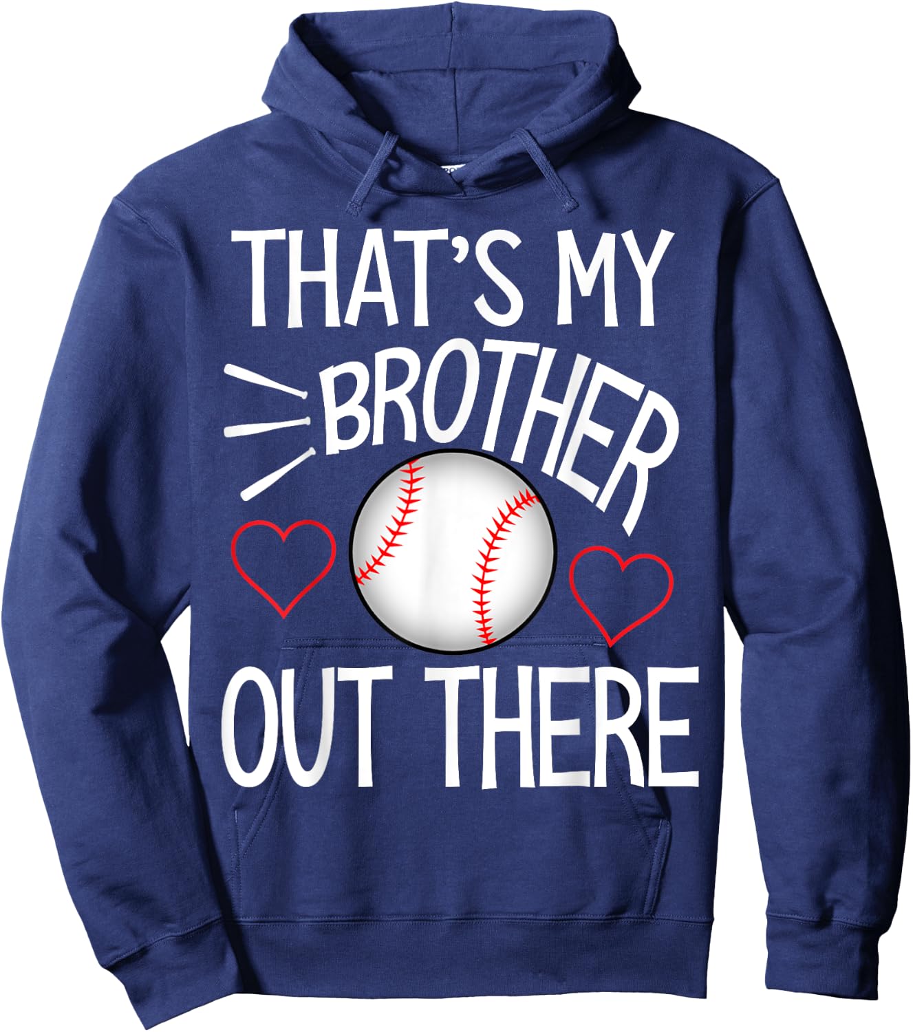 Baseball sister Shirt Cute Baseball Gift sisters Hoodie - Hoodie | Navy