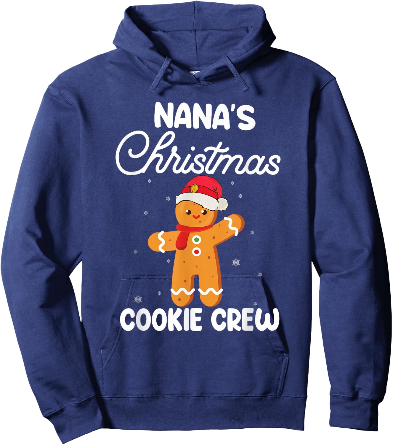 Funny Xmas Gift Grandkids Nana's Christmas Cookie Crew Hoodie - Hoodie | Navy