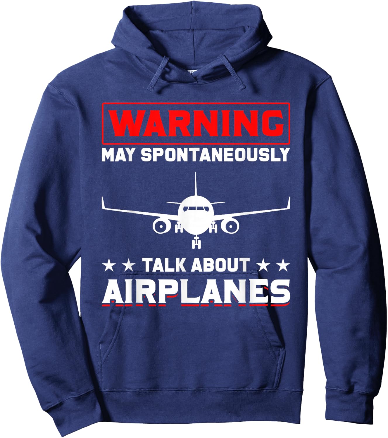 Warning I may speak spontaneously about aircraft pilot Hoodie - Hoodie | Navy
