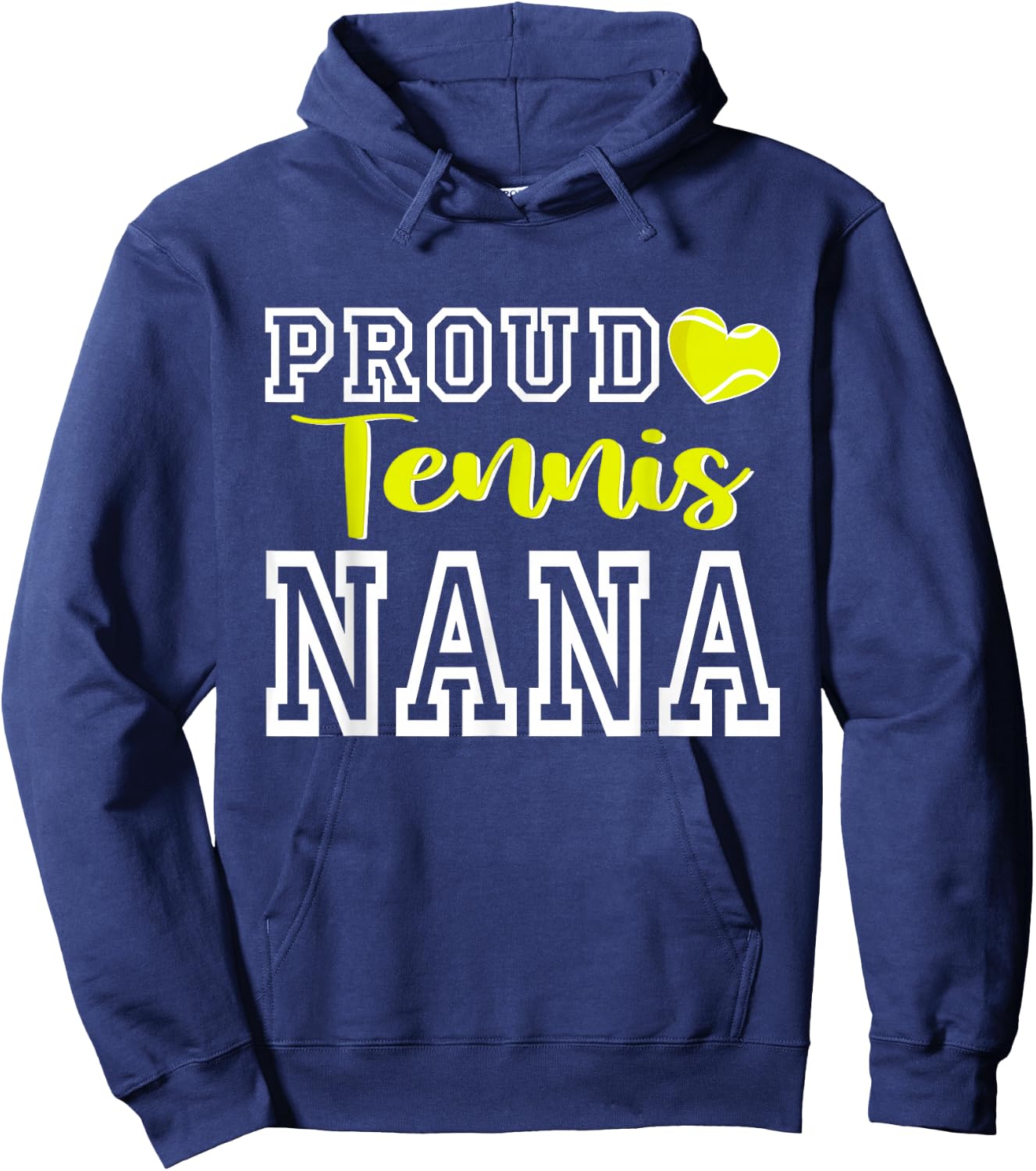 Cute Proud Tennis Nana Women Mother's Day Christmas Hoodie - Hoodie | Navy