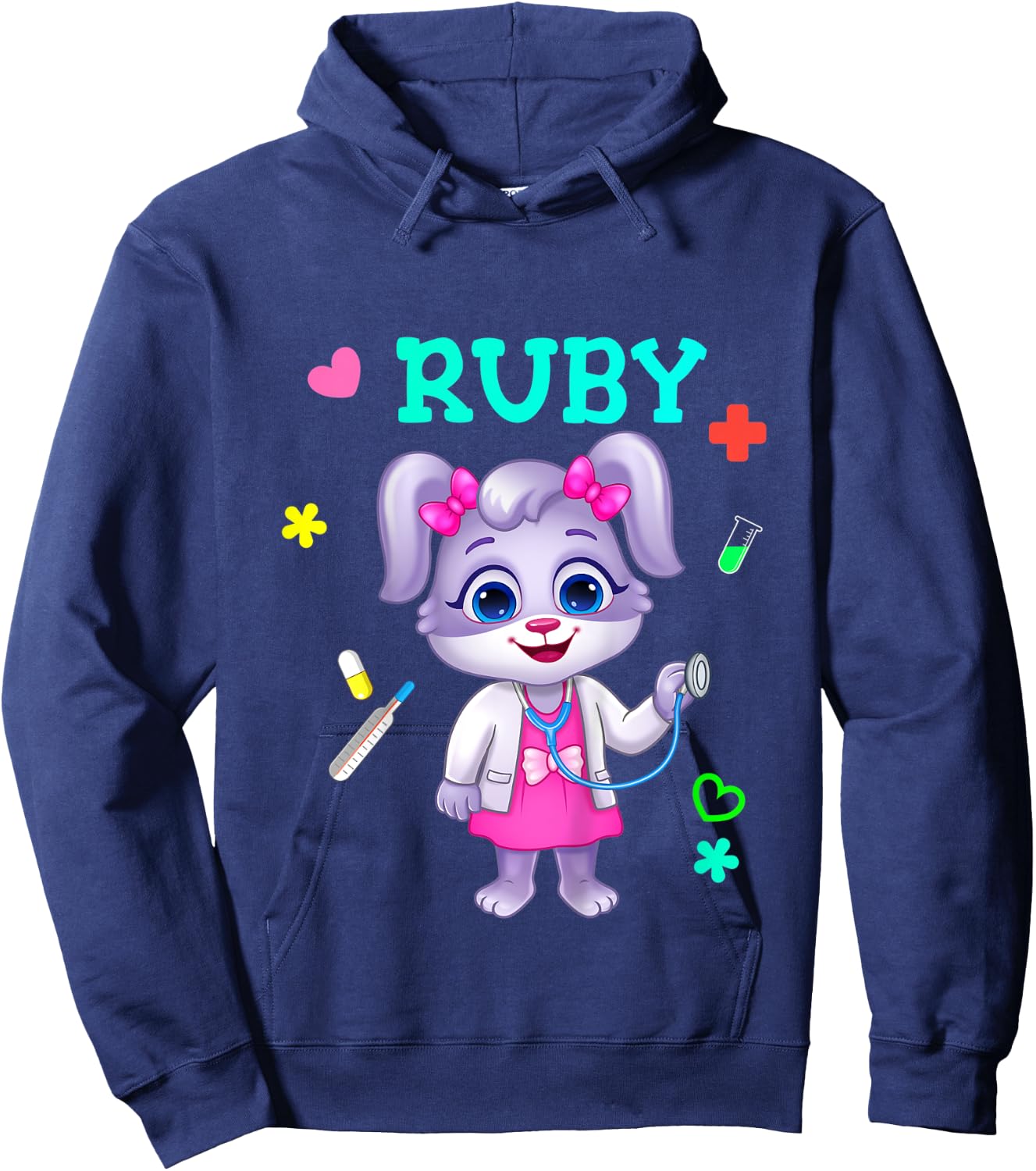 Kids Doctor for Kids | Ruby as a Doctor | Lucas and Friends Hoodie - Hoodie | Navy