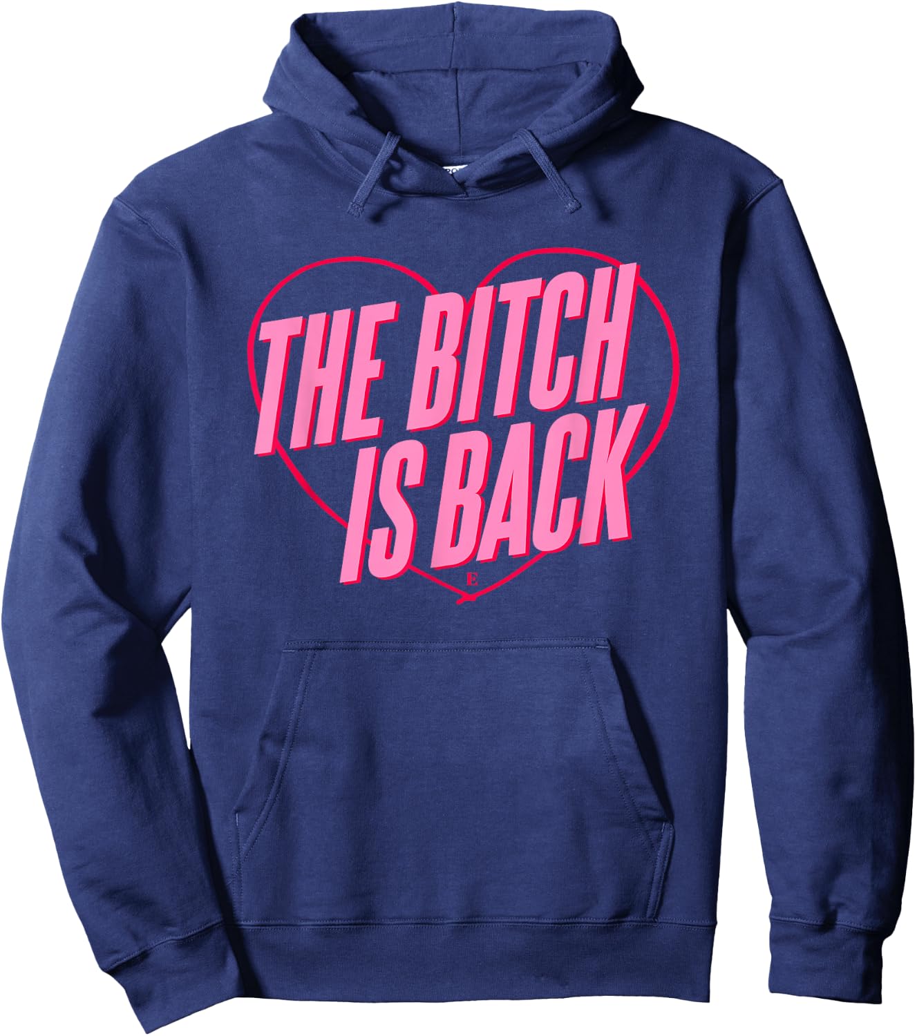 Elton John Official The Bitch is Back Heart Hoodie - Hoodie | Navy