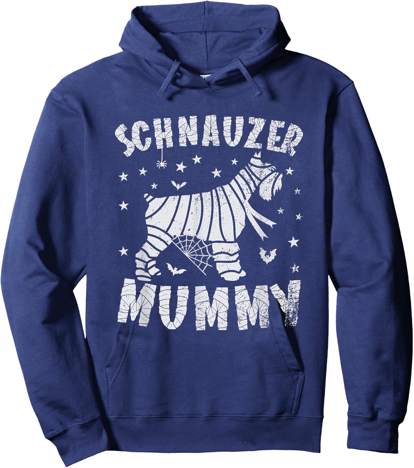 Miniature Schnauzer Mummy - Halloween Hoodie - Hoodie | Navy