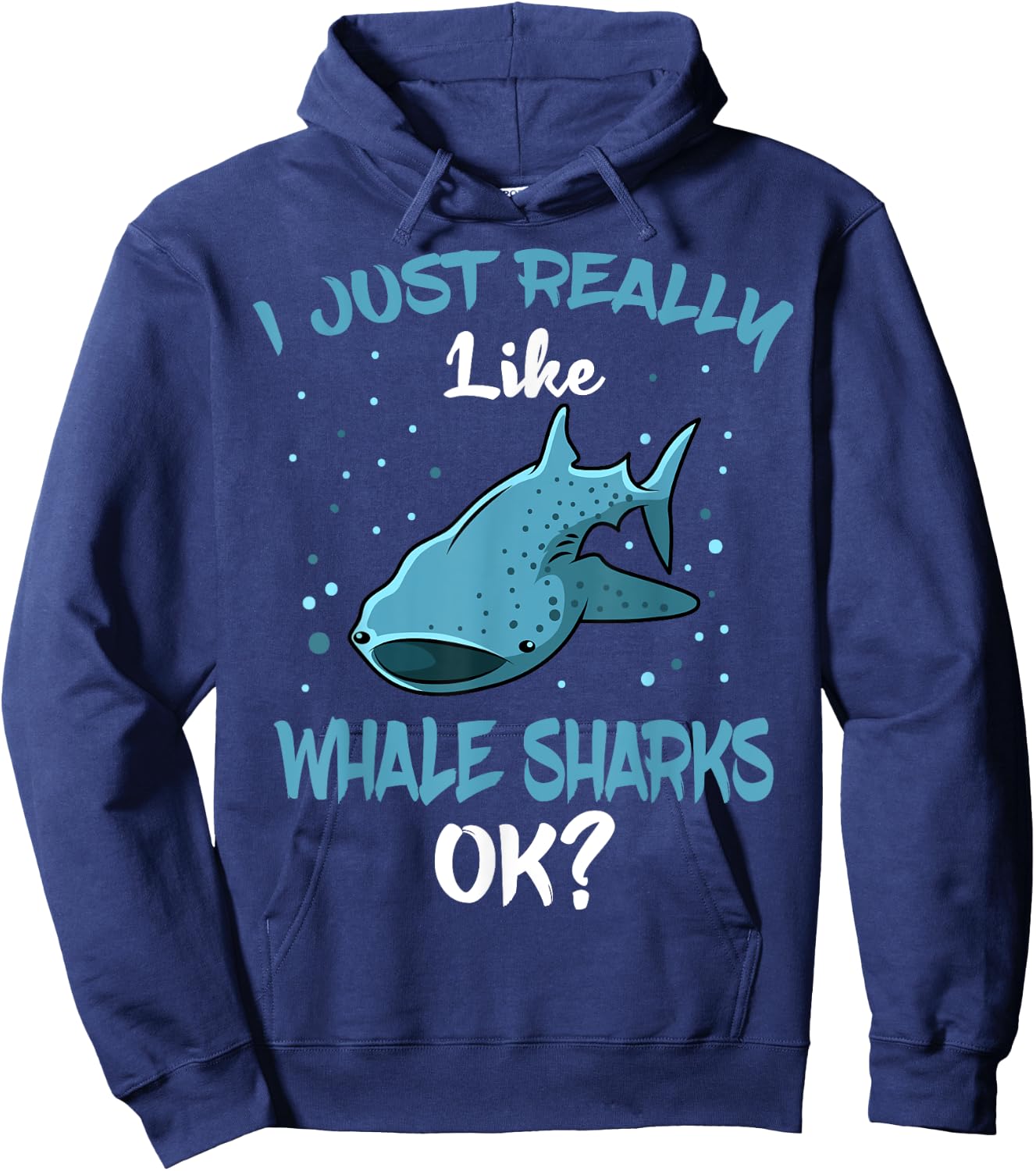 Whale Shark Lover Giant Fish Largest Sea Animal Hoodie - Hoodie | Navy