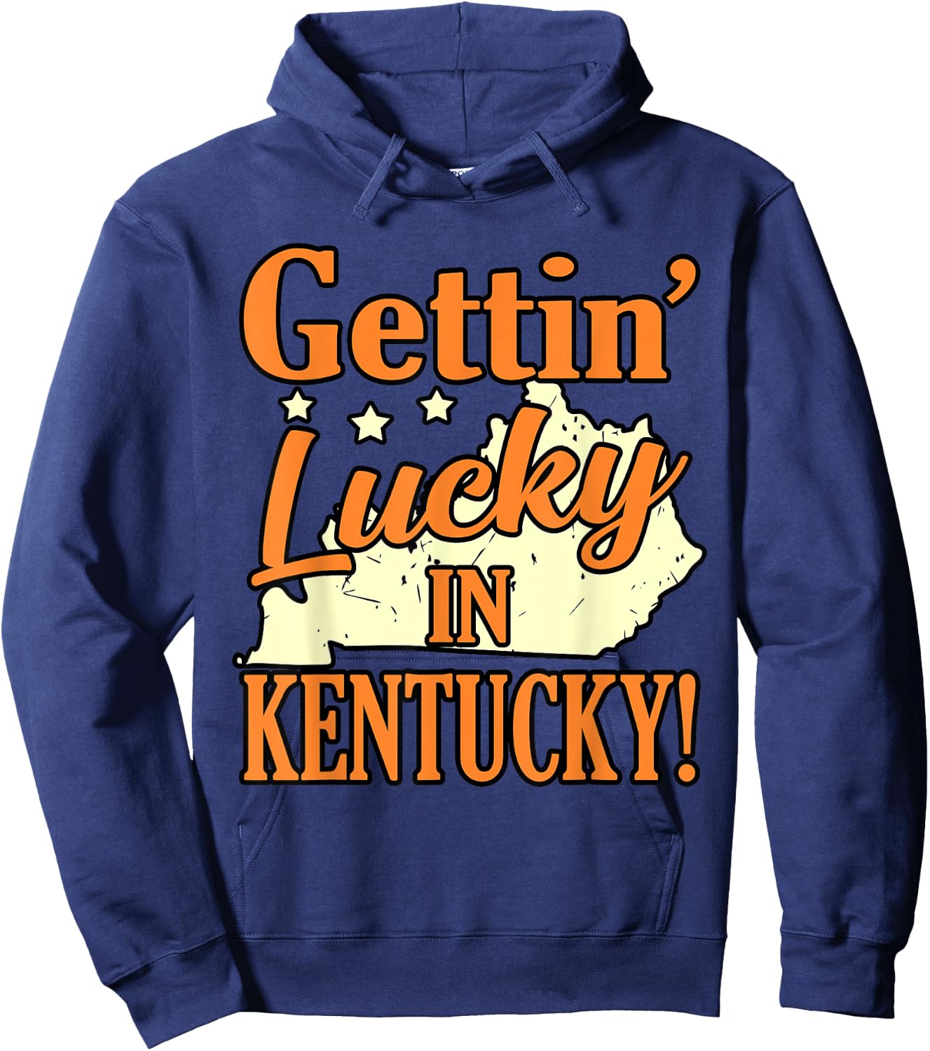 Gettin' Lucky In Kentucky Hoodie - Hoodie | Navy