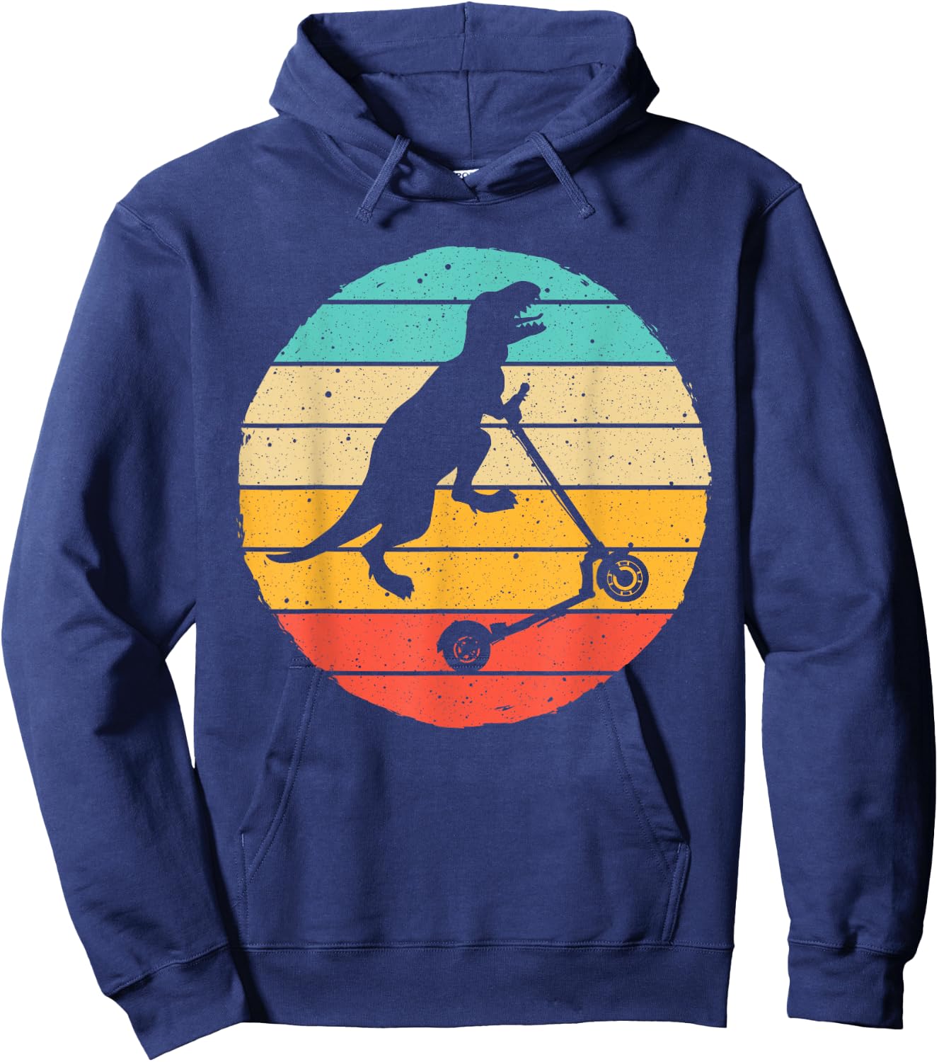 Funny Scooter Dinosaur T-rex Stunt Designs Women Hoodie - Hoodie | Navy