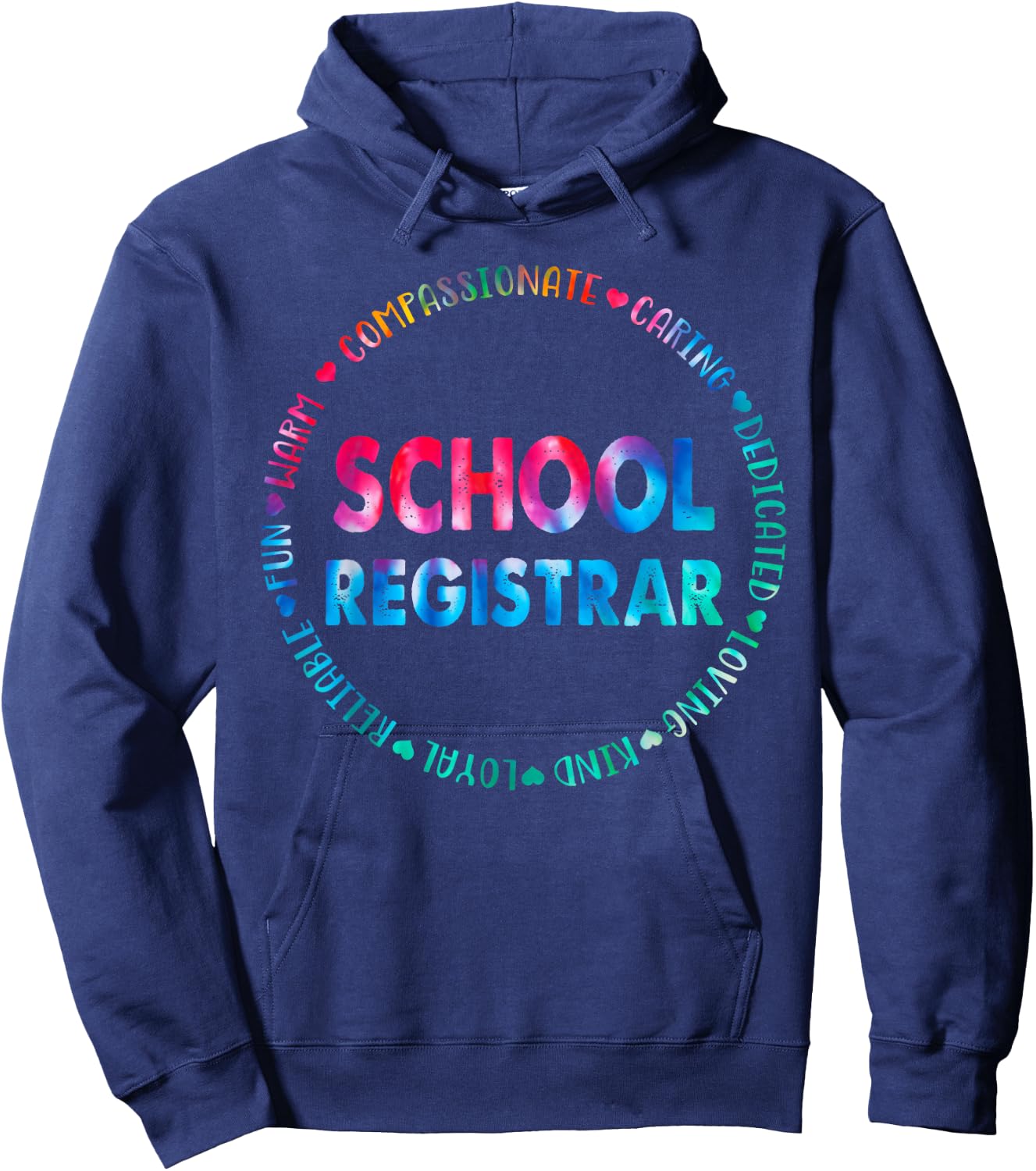 School Registrar School Data Entry Clerk Accountant Hoodie - Hoodie | Navy