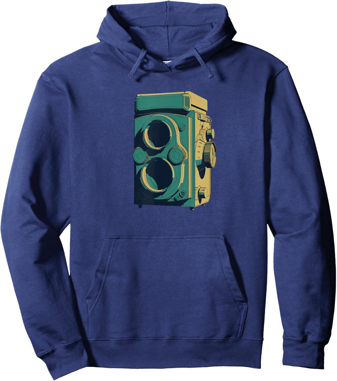Vintage Medium Format Camera Hoodie - Hoodie | Navy