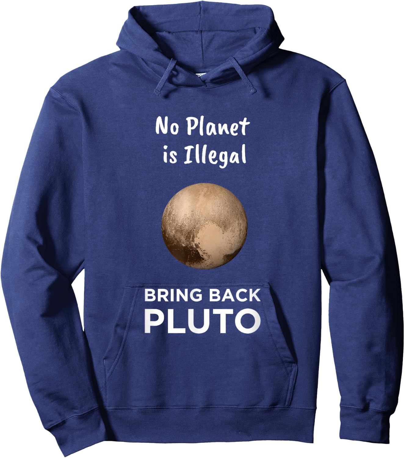 No Planet Is Illegal Bring Back Pluto Astronomer Kids Hoodie - Hoodie | Navy