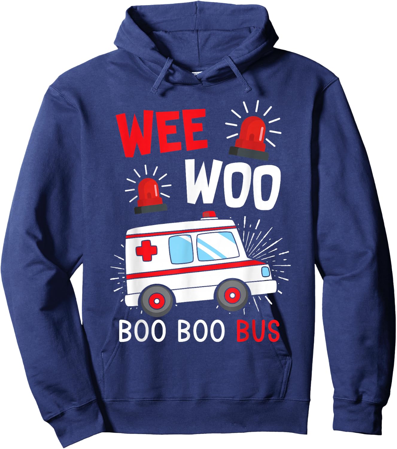 Paramedic Wee Woo Ambulance Hoodie - Hoodie | Navy