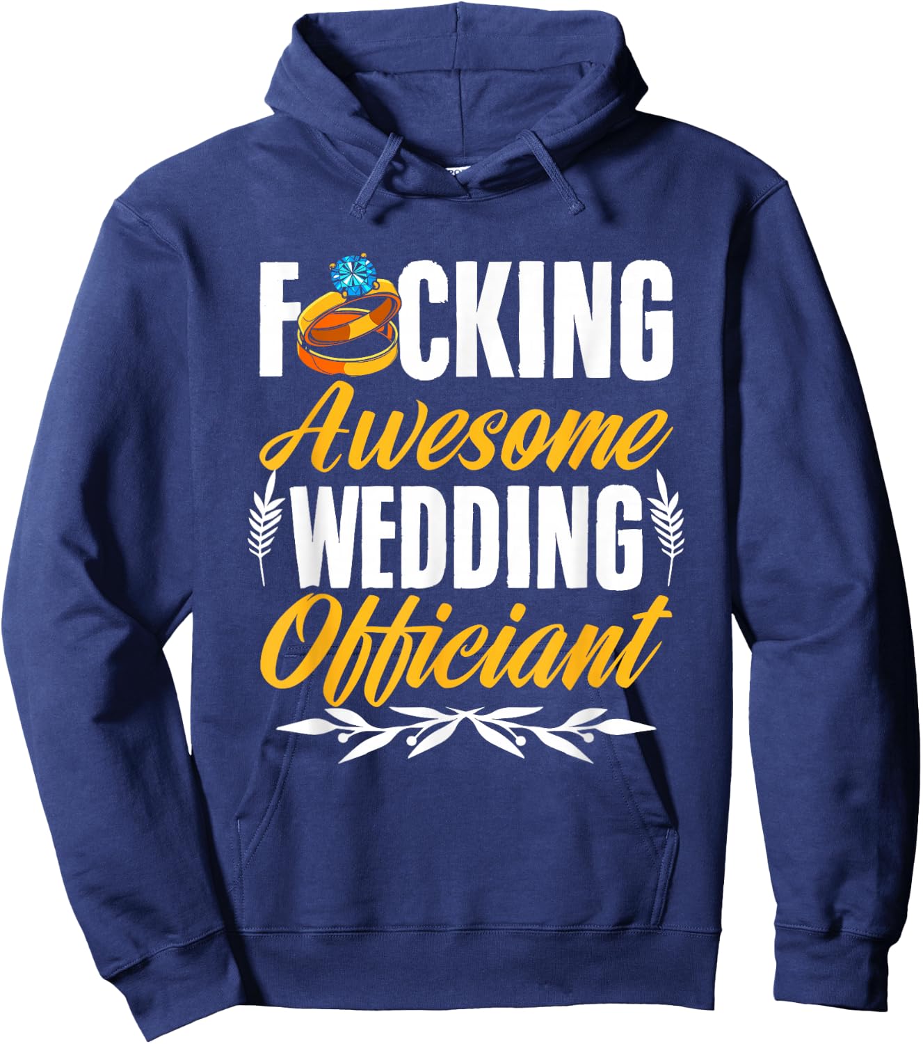Awesome Wedding Officiant Marriage Ordained Minister Hoodie - Hoodie | Navy