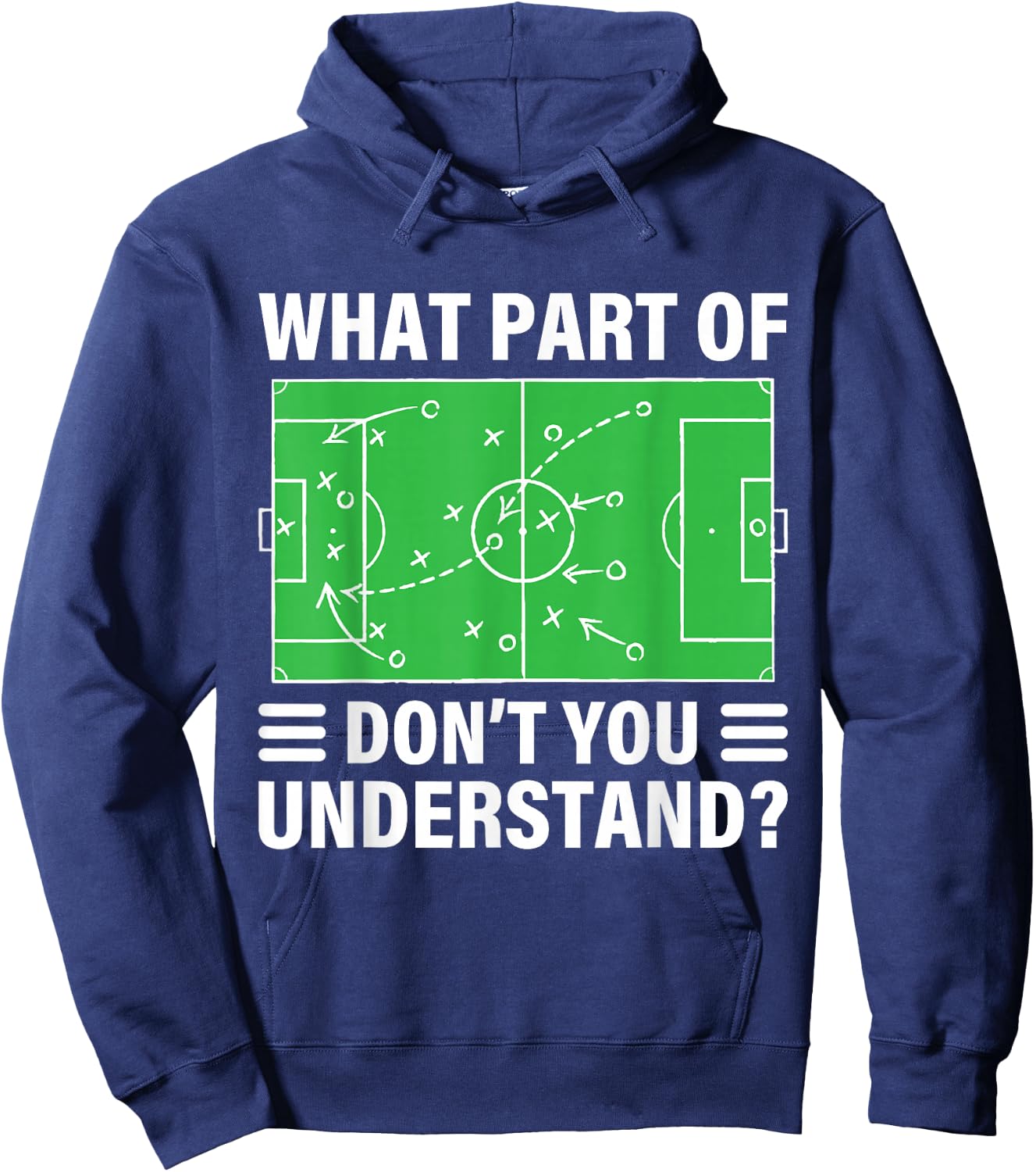 Funny What Part Of Soccer Don't You Understand Soccer Coach Hoodie - Hoodie | Navy