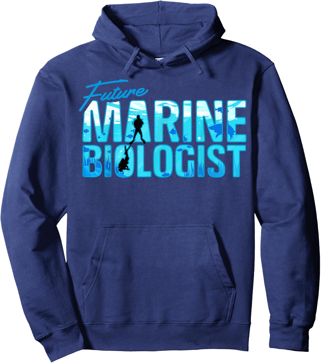 Future Marine Biologist Ocean Student Biology Gift Hoodie - Hoodie | Navy