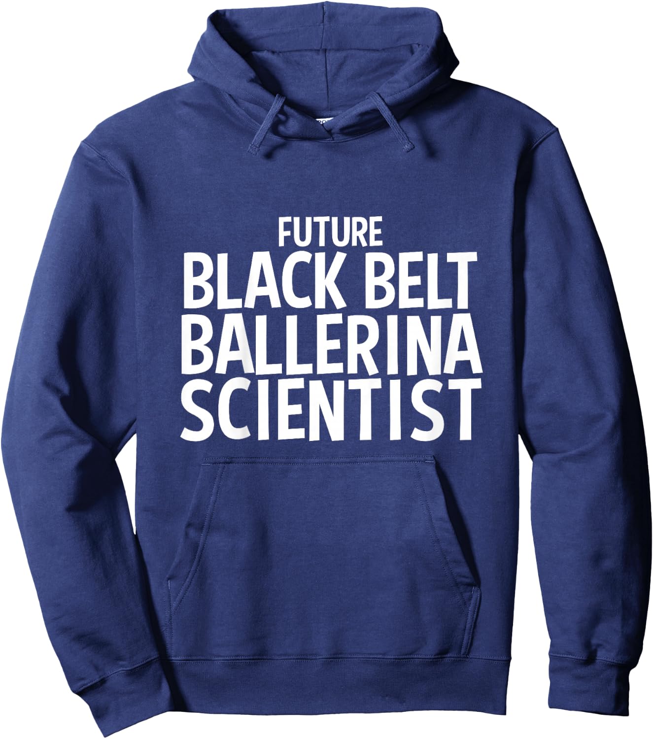 Future Black Belt Ballerina Scientist Job Gift for Kids Hoodie - Hoodie | Navy